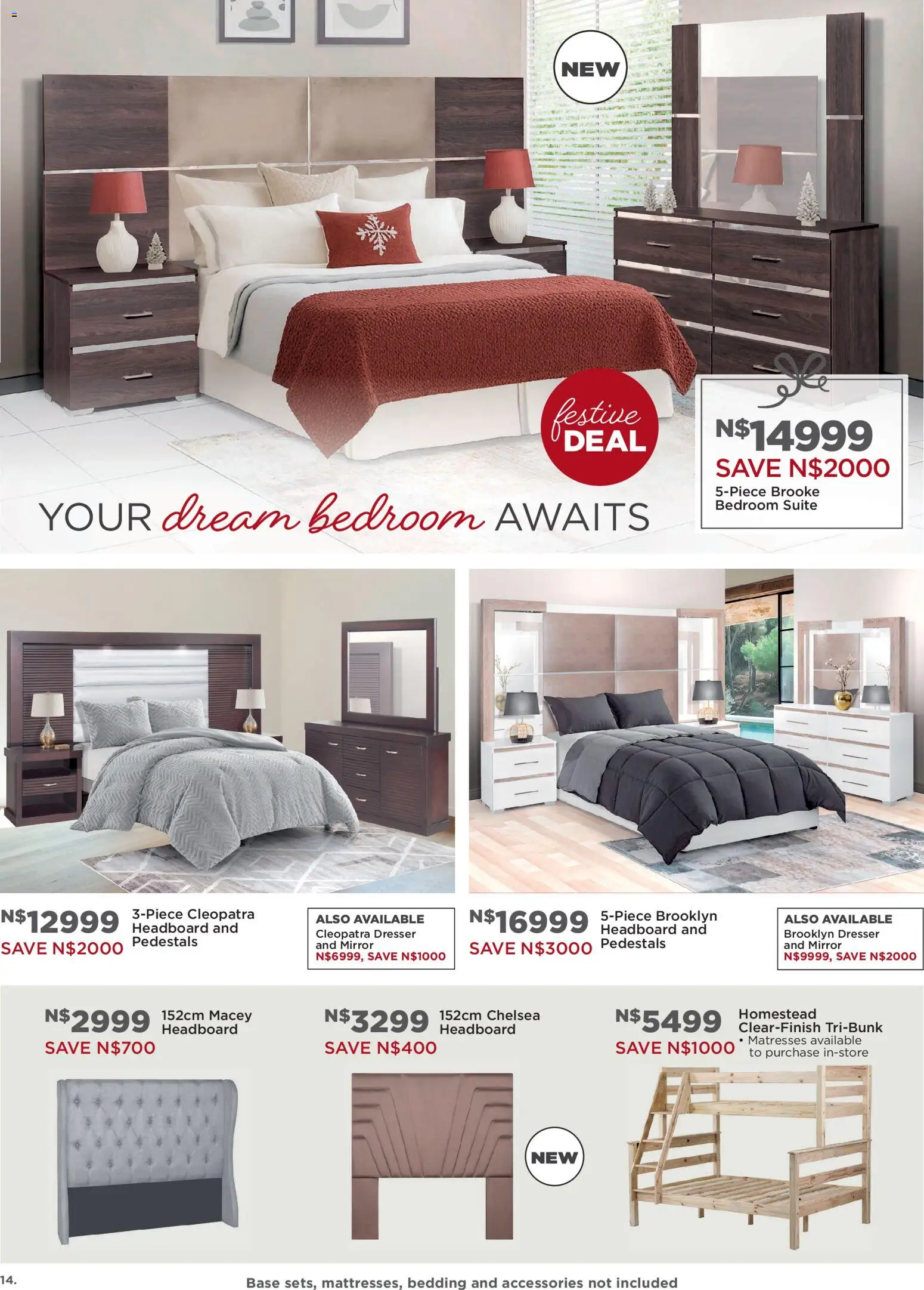 New House and Home catalogue – valid from 10.11.2025 | Page: 14 | Products: Headboard, Mirror