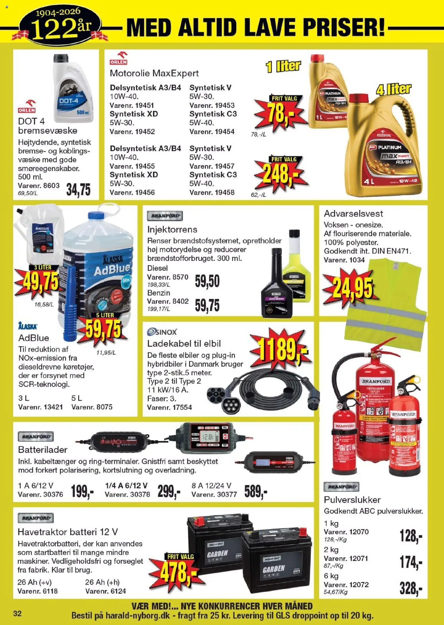 Harald Nyborg tilbudsavis – gyldig fra 23.04.2026 | Side: 32 | Produkter: Søm, Batteri