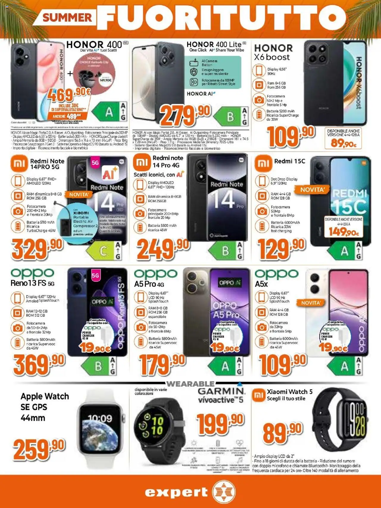 Volantino Expert del 31.07.2025 | Pagina: 13 | Prodotti: Xiaomi, Microfono, Apple Watch, Batteria