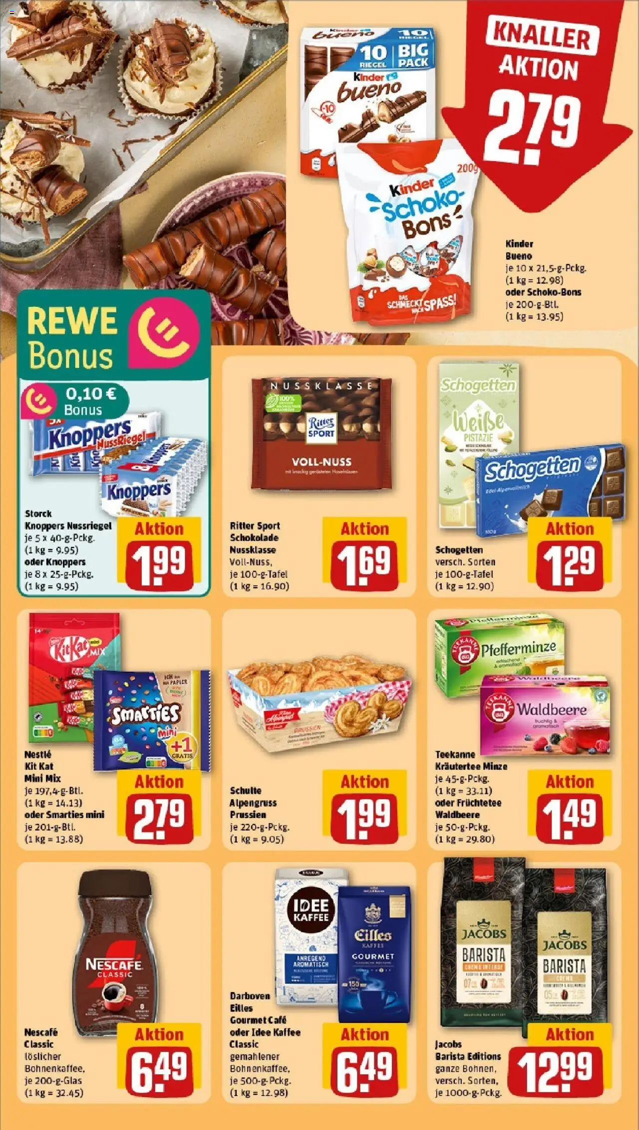 Rewe - Rewe: Wochenangebote - gültig ab dem 18.05.2025 | Seite: 25 | Produkte: Kaffee, Schokolade, Kinder bueno, Nescafe classic
