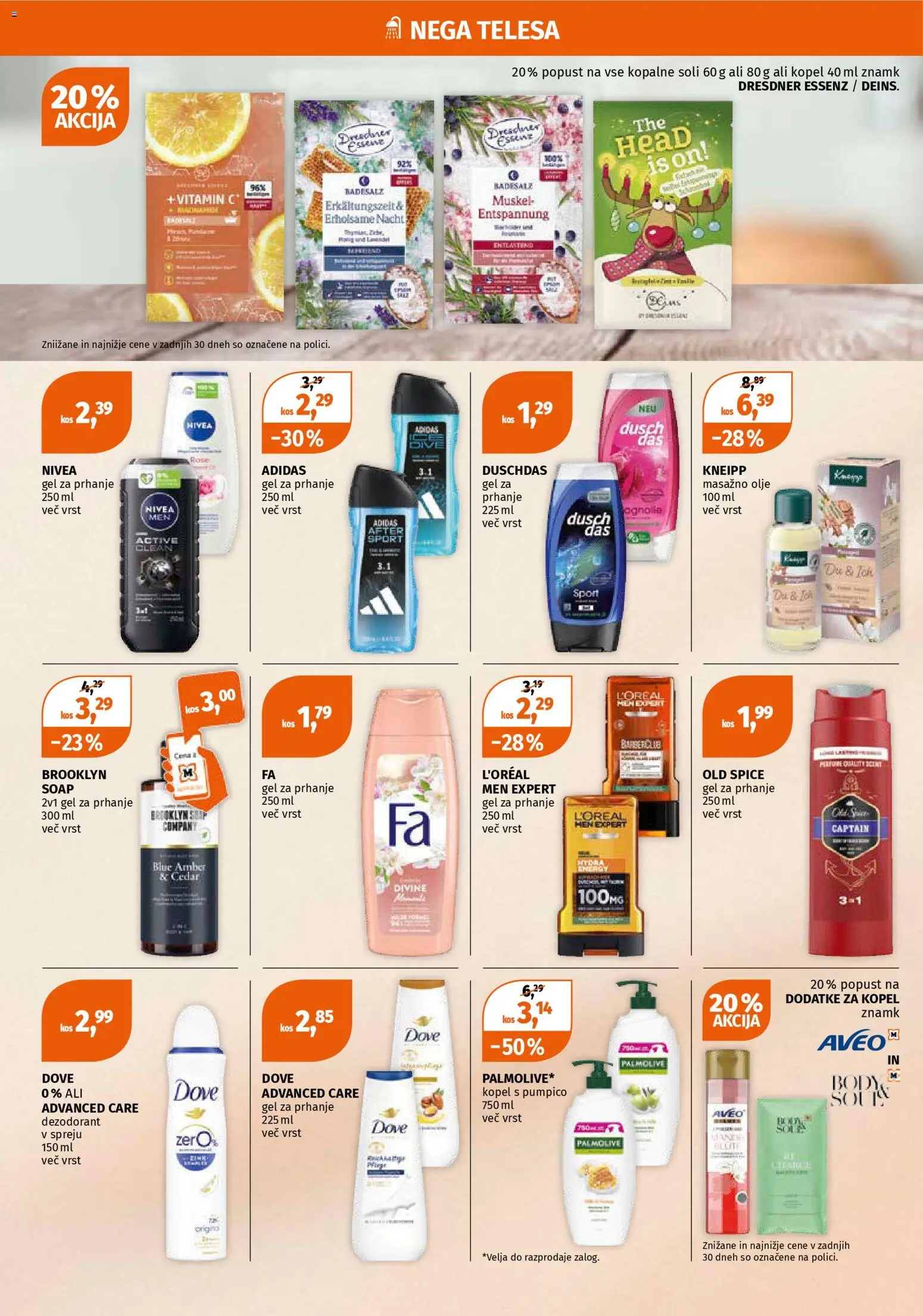 Novi Müller katalog ponudbe – veljaven od 01.12.2025 | Stran: 4 | Izdelki: Kopel, Gel za prhanje, Olje, Deodorant