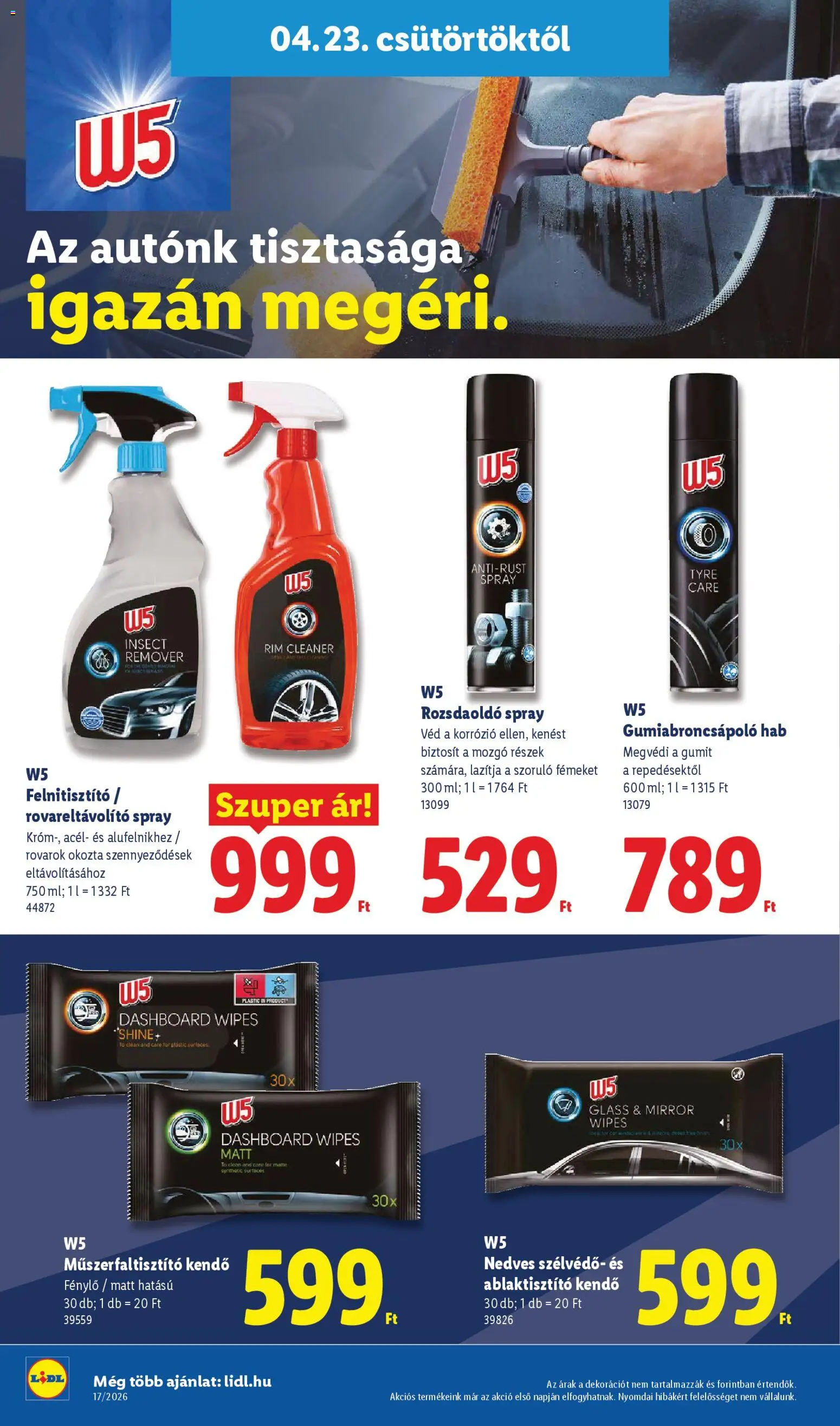 Lidl akciós ujság - amely érvényes a következő dátumtól: 23.04.2026 | Oldal: 20 | Termékek: Kendő