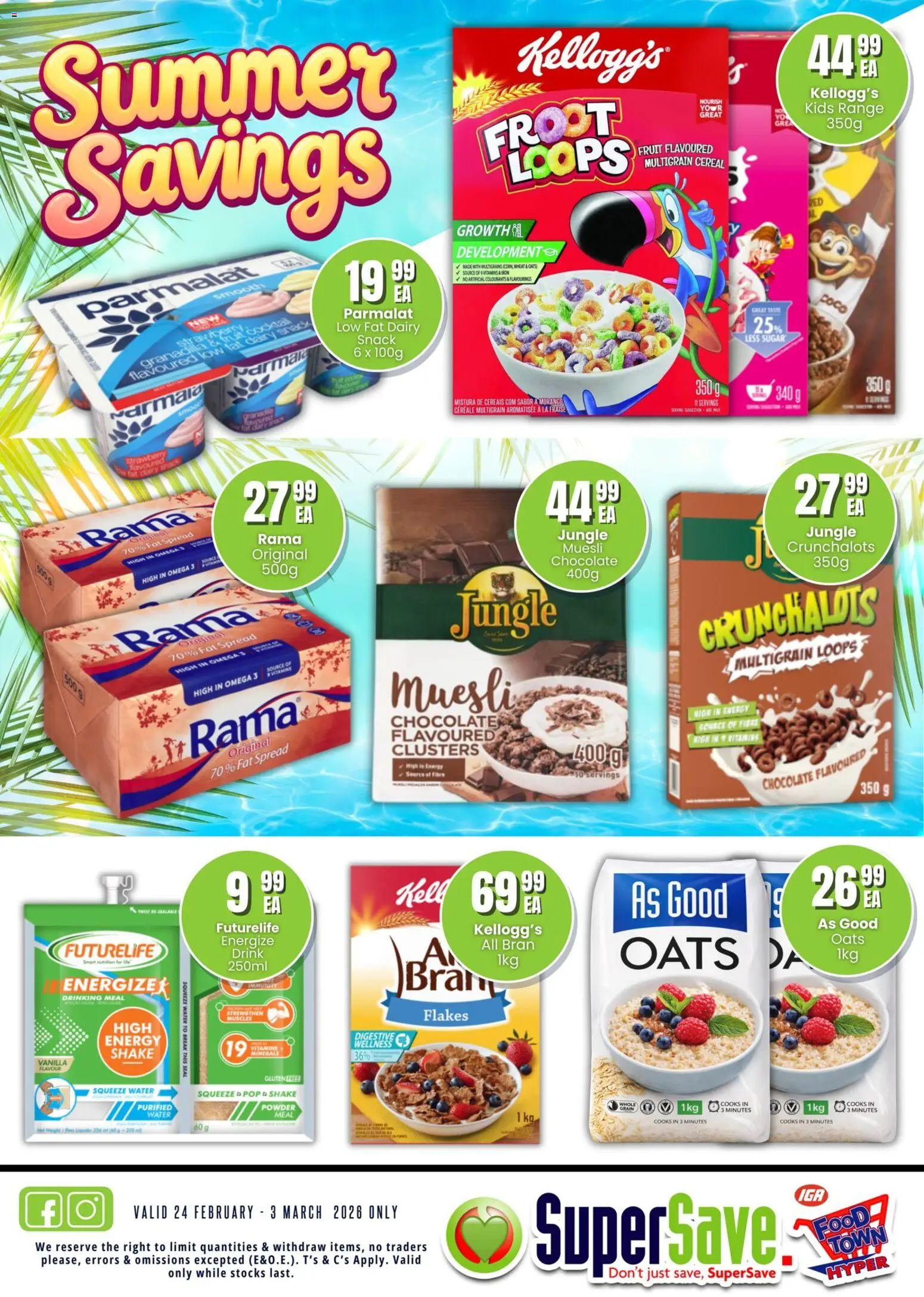 New Super Save catalogue – valid from 24.02.2026 | Page: 6 | Products: Powder, Flakes, Fat spread, Fruit