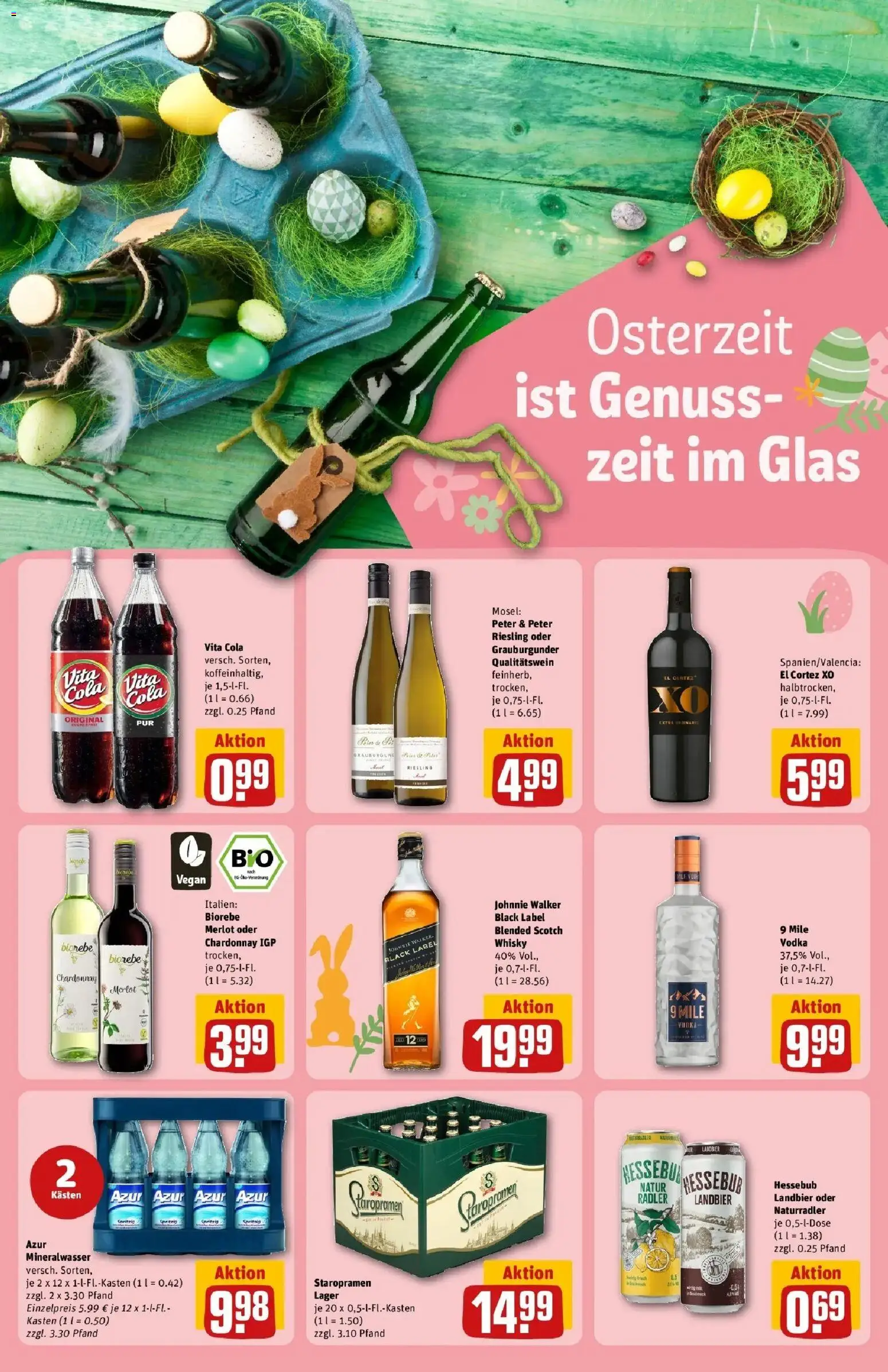 Rewe Prospekt Erlensee	 – gültig ab 30.03.2026 | Seite: 21 | Produkte: Whisky, Mineralwasser, Vita cola, Johnnie walker