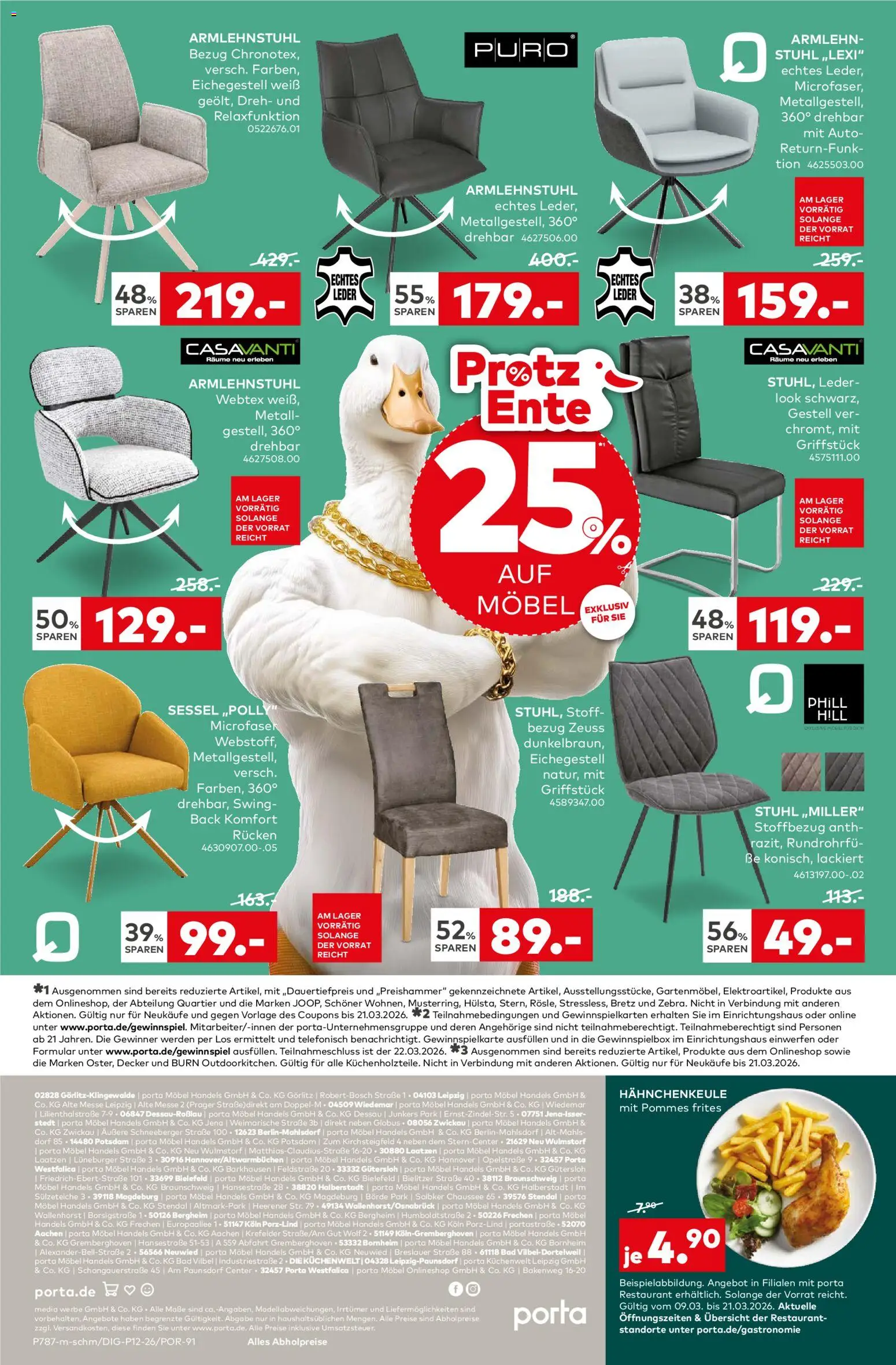 Porta! Prospekt 	 – gültig ab 09.03.2026 | Seite: 16 | Produkte: Stuhl, Bad, Pommes, Pommes frites