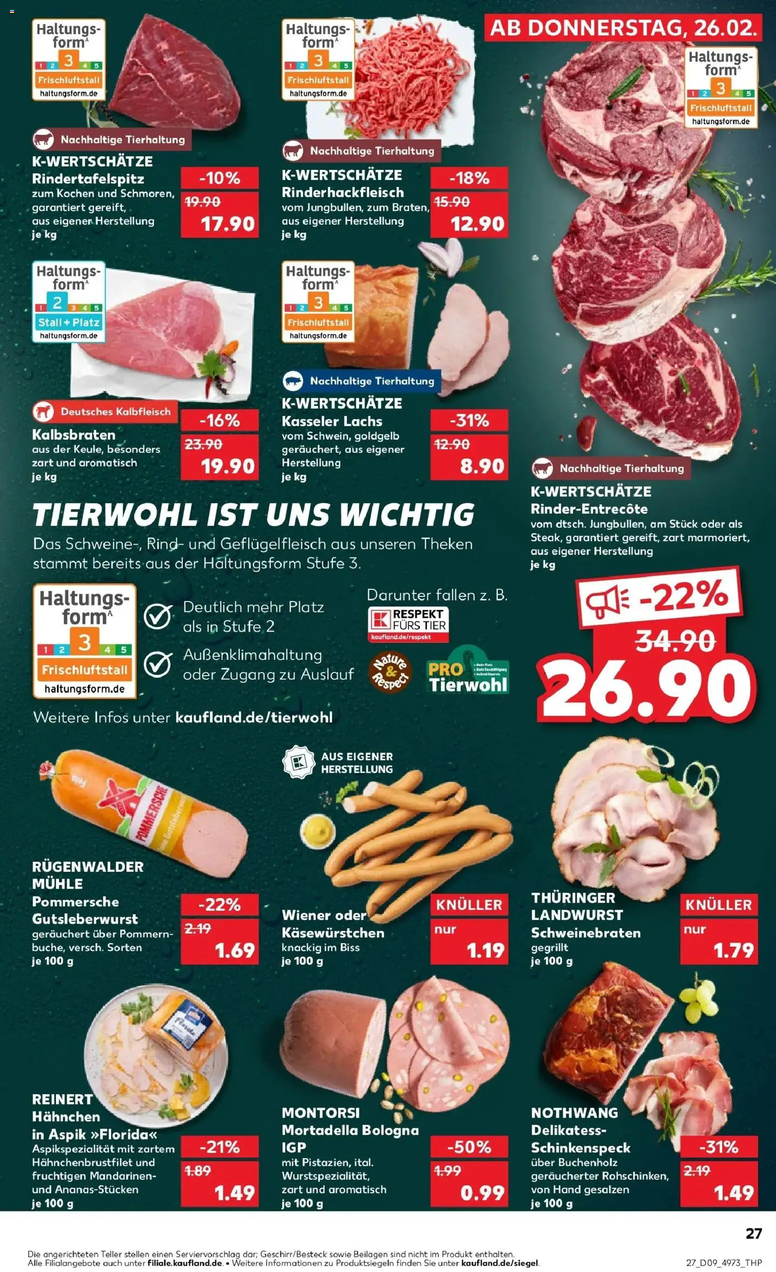 Kaufland prospekt Henstedt-Ulzburg	 – gültig ab 26.02.2026 | Seite: 27 | Produkte: Mühle, Hahnchen, Mandarinen, Lachs