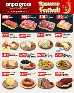 07.02.2026 tarihinden itibaren geçerli olan Anpa Gross kataloğu önizlemesi | Sayfa: 2 | Ürünler: Kıyma, Zeytin, Izgara, Sucuk