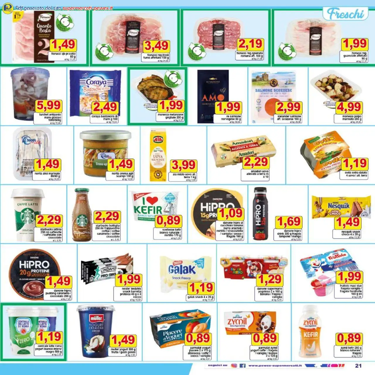 Volantino Pewex del 18.08.2025 | Pagina: 21 | Prodotti: Mango, Lampone, Melanzane, Guanciale
