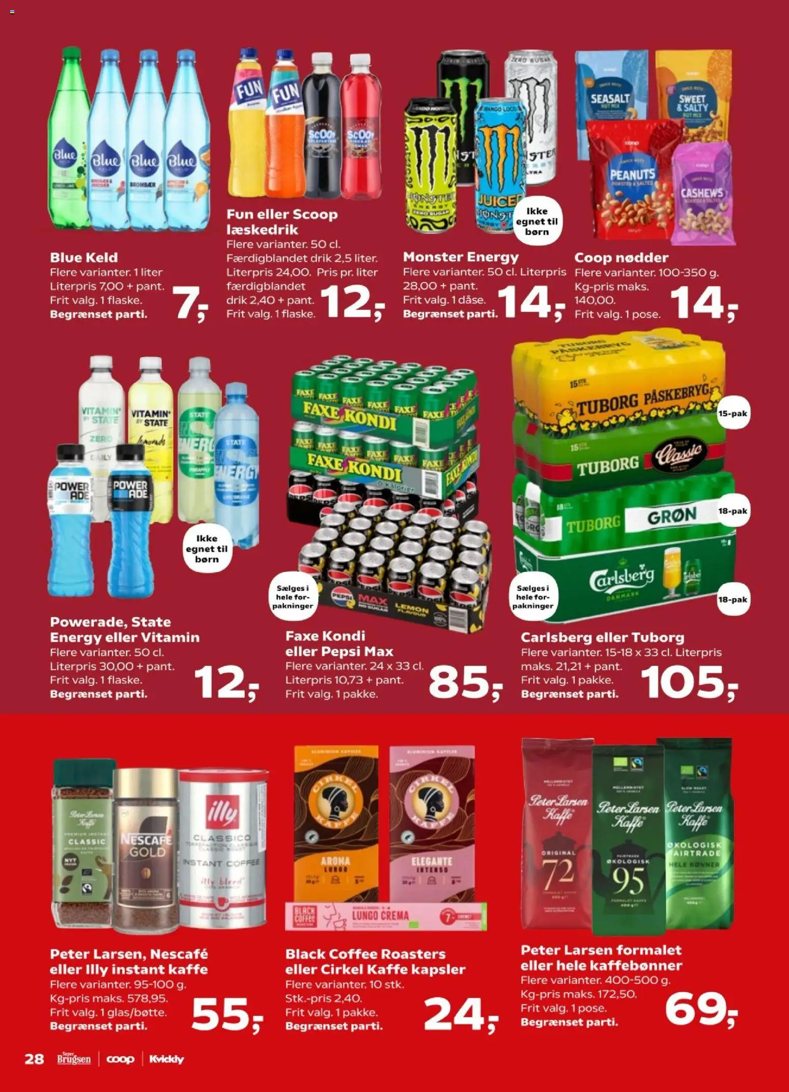 Kvickly tilbudsavis – gyldig fra 13.03.2026 | Side: 29 | Produkter: Kaffe, Nødder, Faxe Kondi, Pepsi