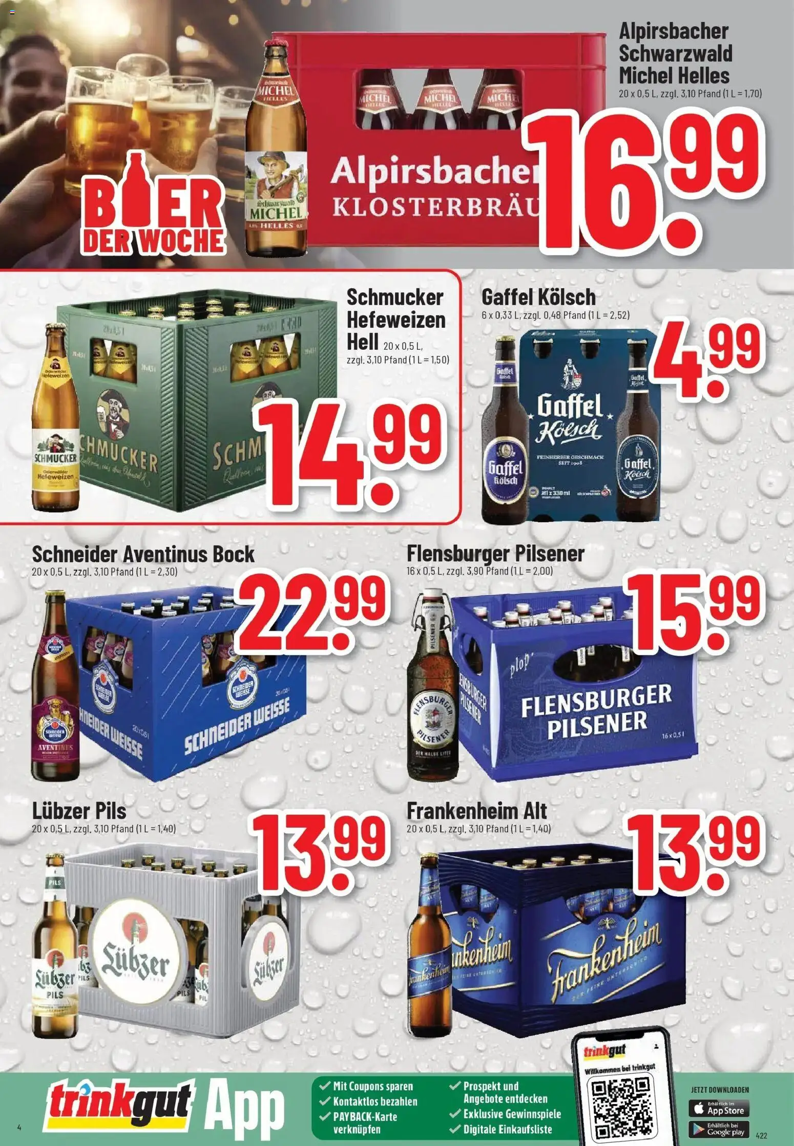 Trinkgut - trinkgut: Wochenangebote – gültig ab 05.01.2026 | Seite: 4 | Produkte: Pils, Flensburger, Lubzer