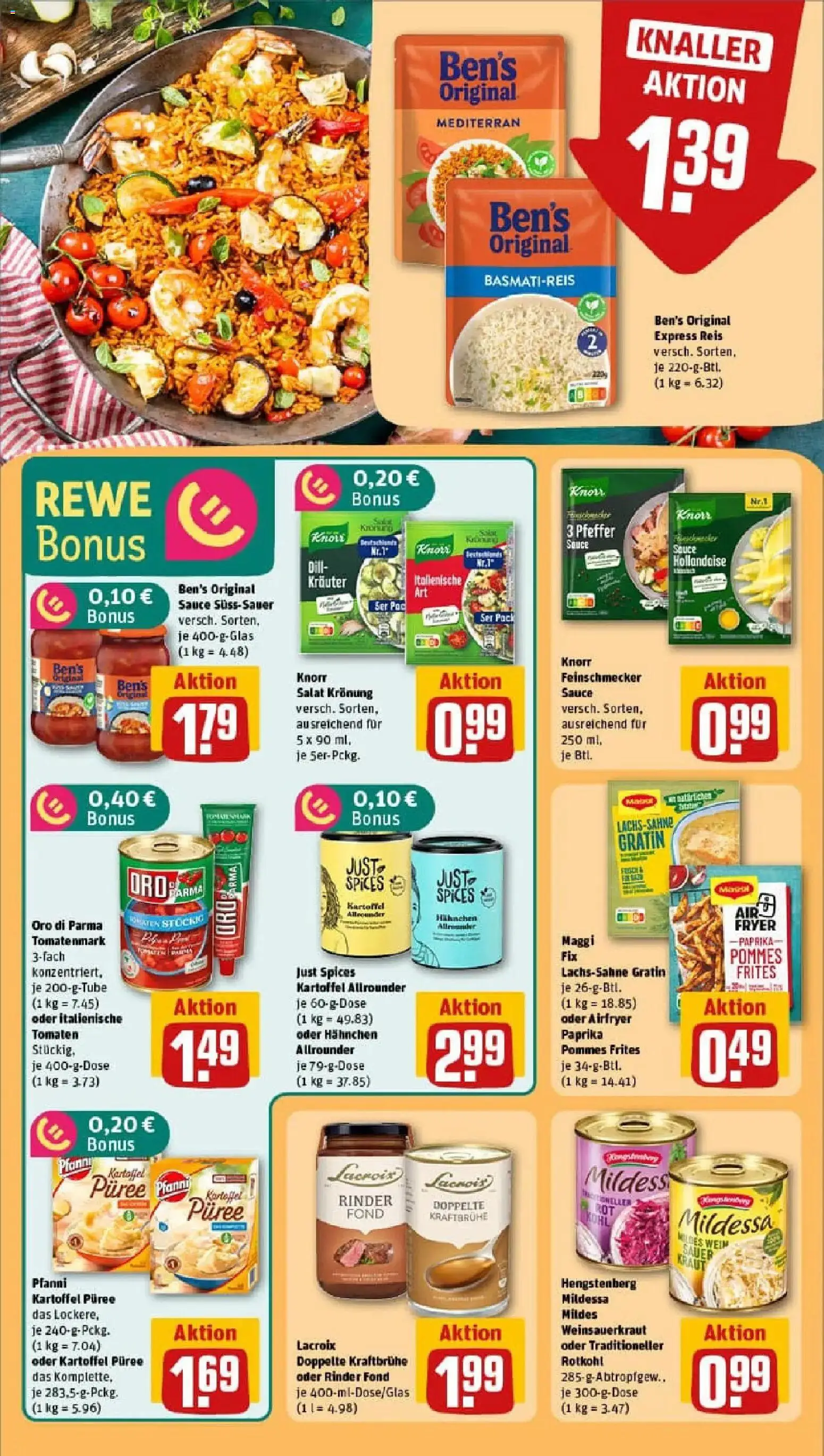 Rewe prospekt Neubrandenburg	 – gültig ab 10.11.2025 | Seite: 20 | Produkte: Hahnchen, Basmatireis, Knorr, Pommes frites