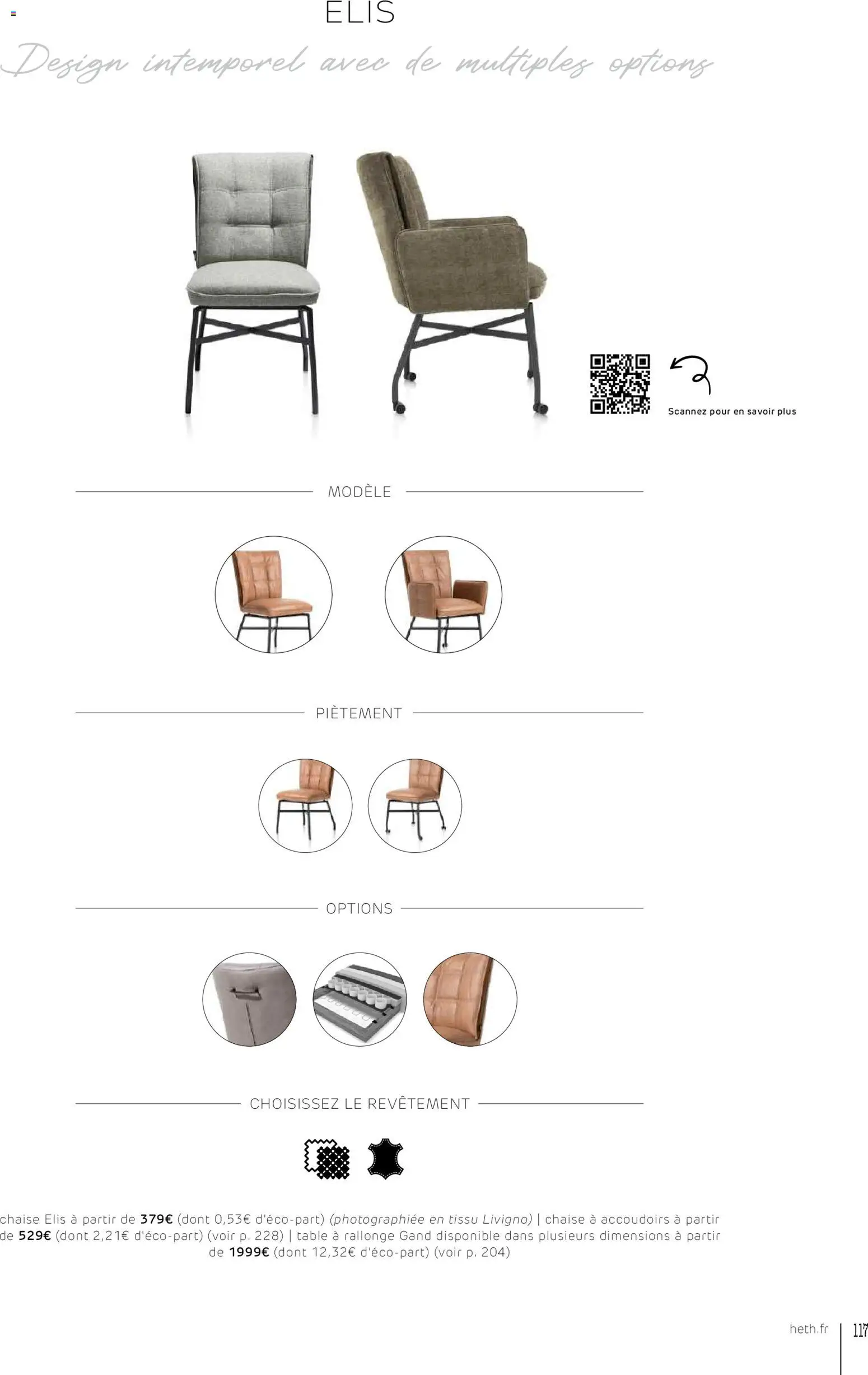 {H1} | Page: 117 | Produits: Table, Chaise