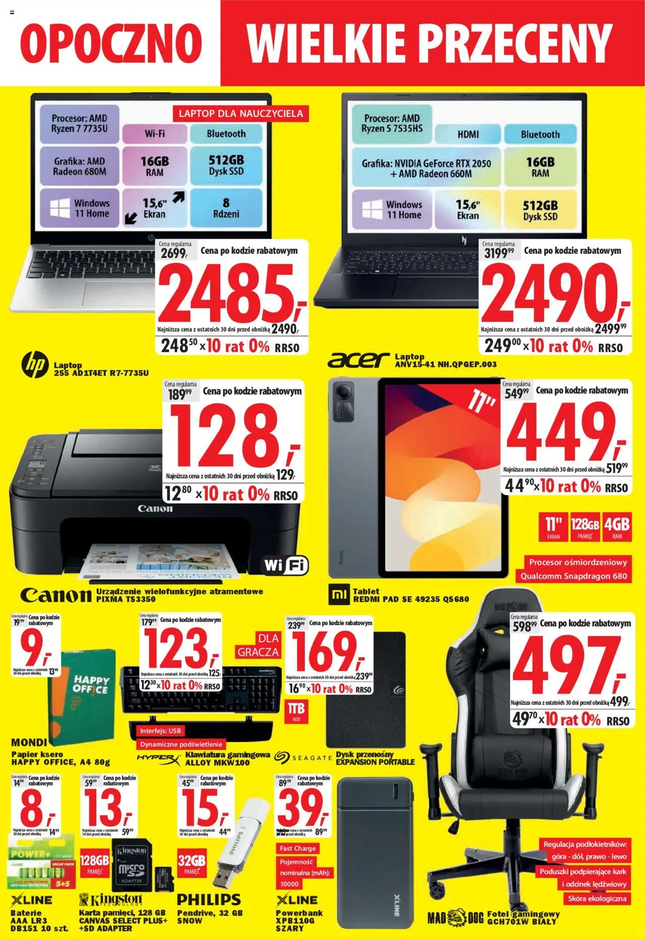 Mediaexpert Gazetka - Wielkie przeceny Opoczno, J. Piłsudskiego 1 od 14.06.2025 | Strona: 5 | Produkty: Tablet, Adapter, Powerbank, Baterie