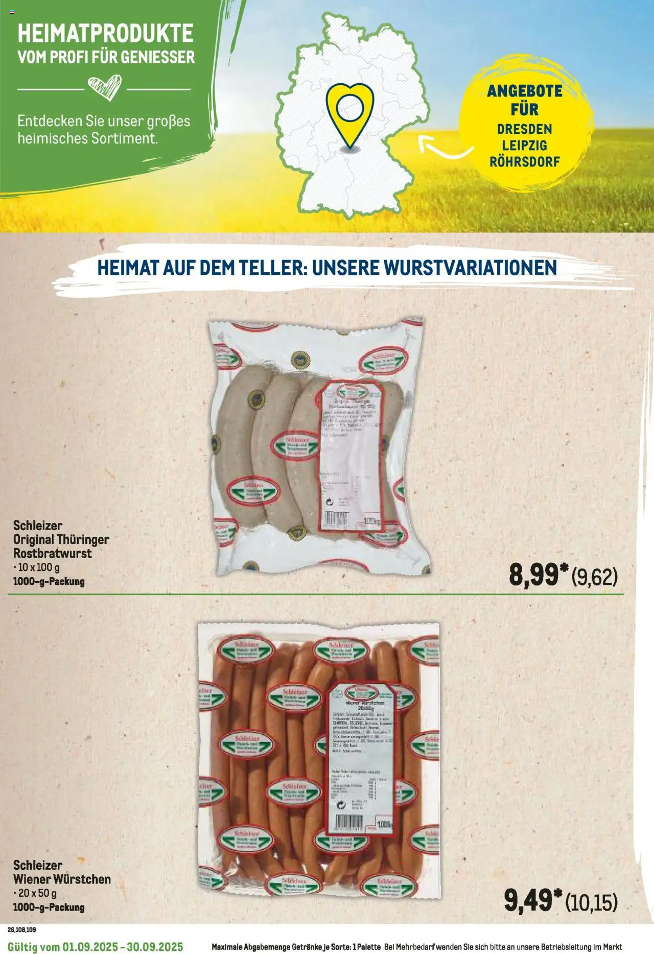 Metro Regionaler Flyer - gültig ab dem 01.09.2025 | Seite: 84 | Produkte: Wiener wurstchen