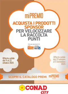Anteprima del volantino Conad City Mi Premio Piemonte catalogo valido a partire dal 09.10.2025