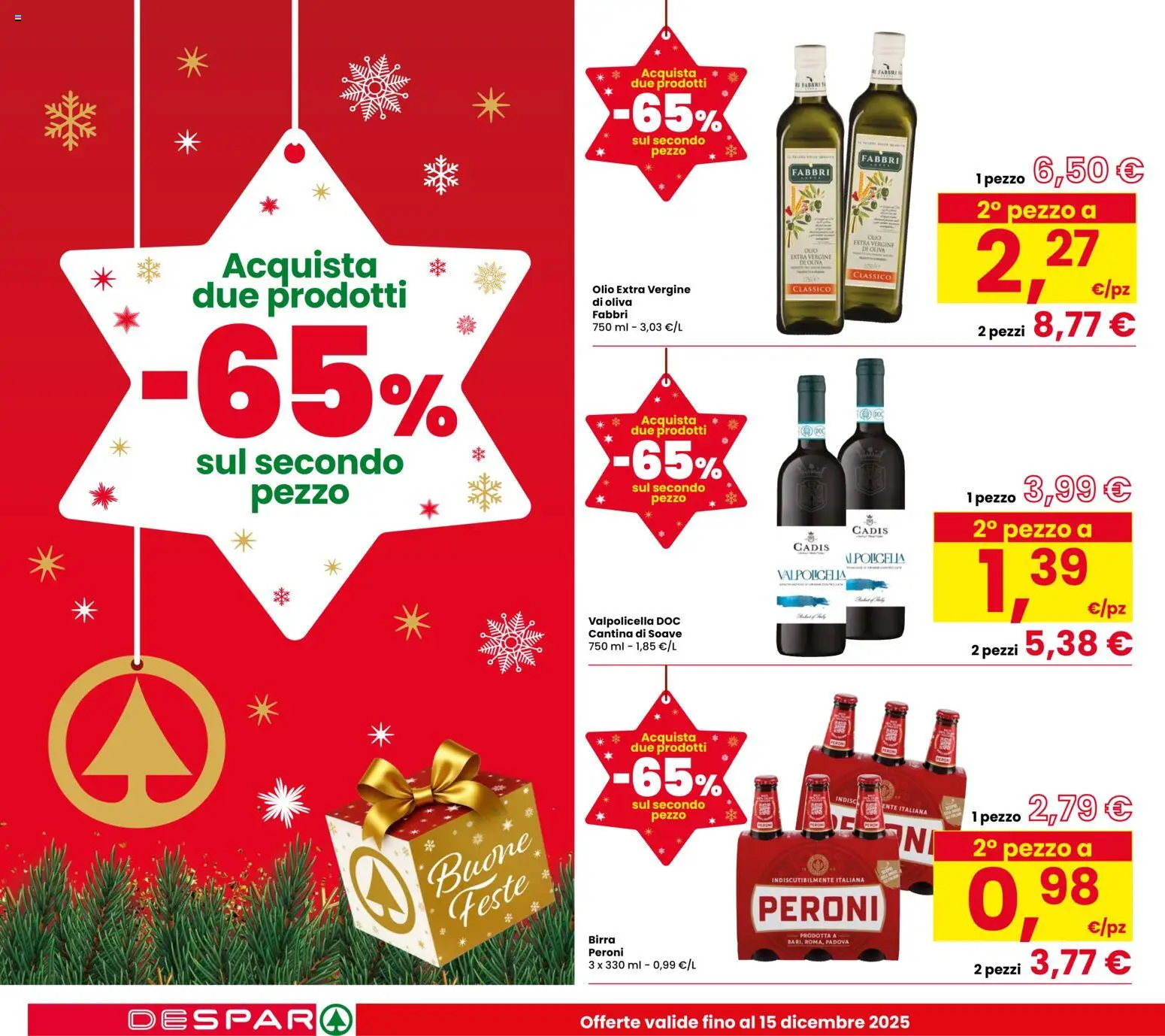 Volantino Despar del 11.12.2025 | Pagina: 22 | Prodotti: Birra, Olio, Olio extra vergine