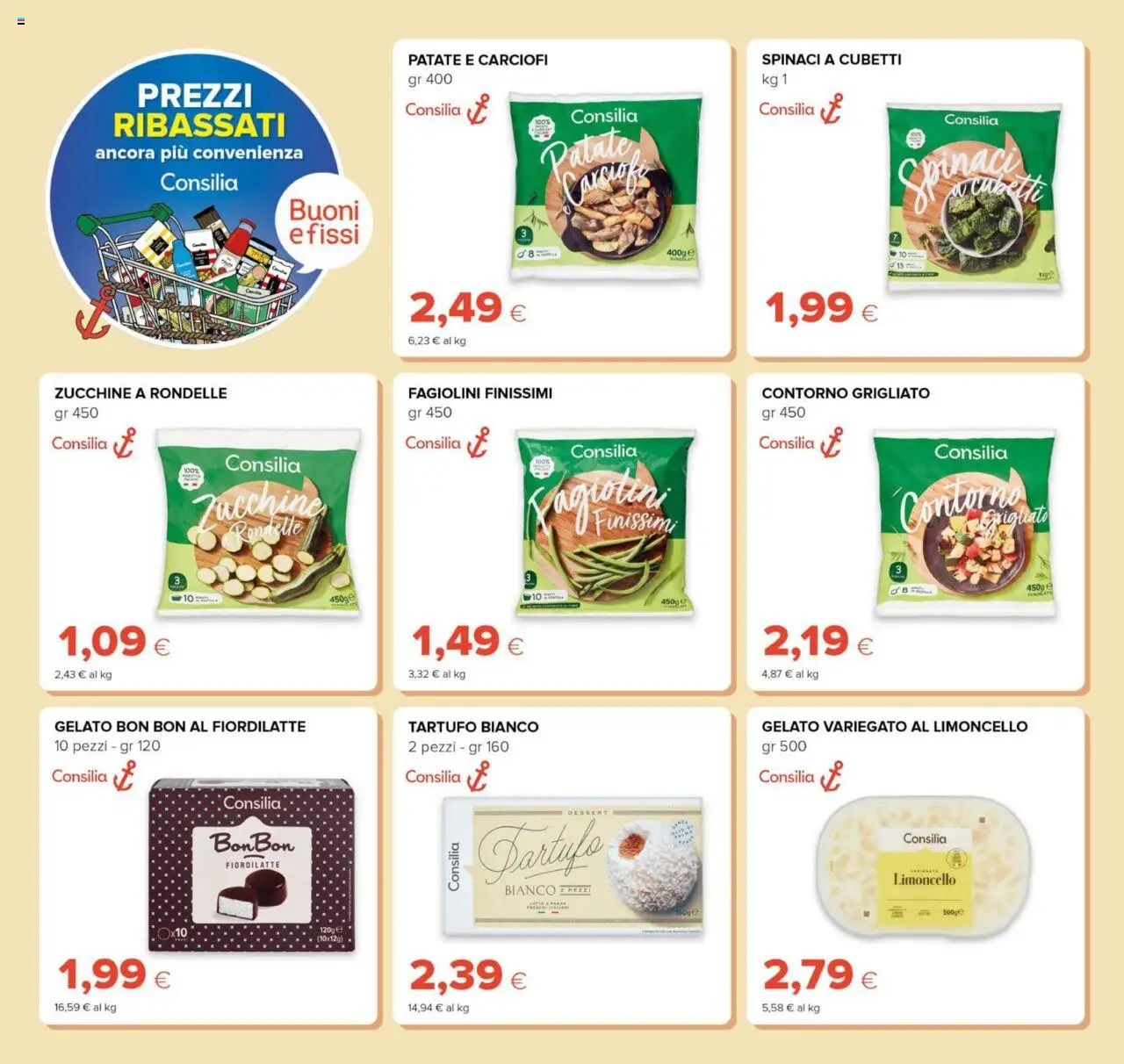 Volantino Tigre del 11.06.2025 | Pagina: 10 | Prodotti: Gelato, Spinaci, Limoncello, Fagiolini