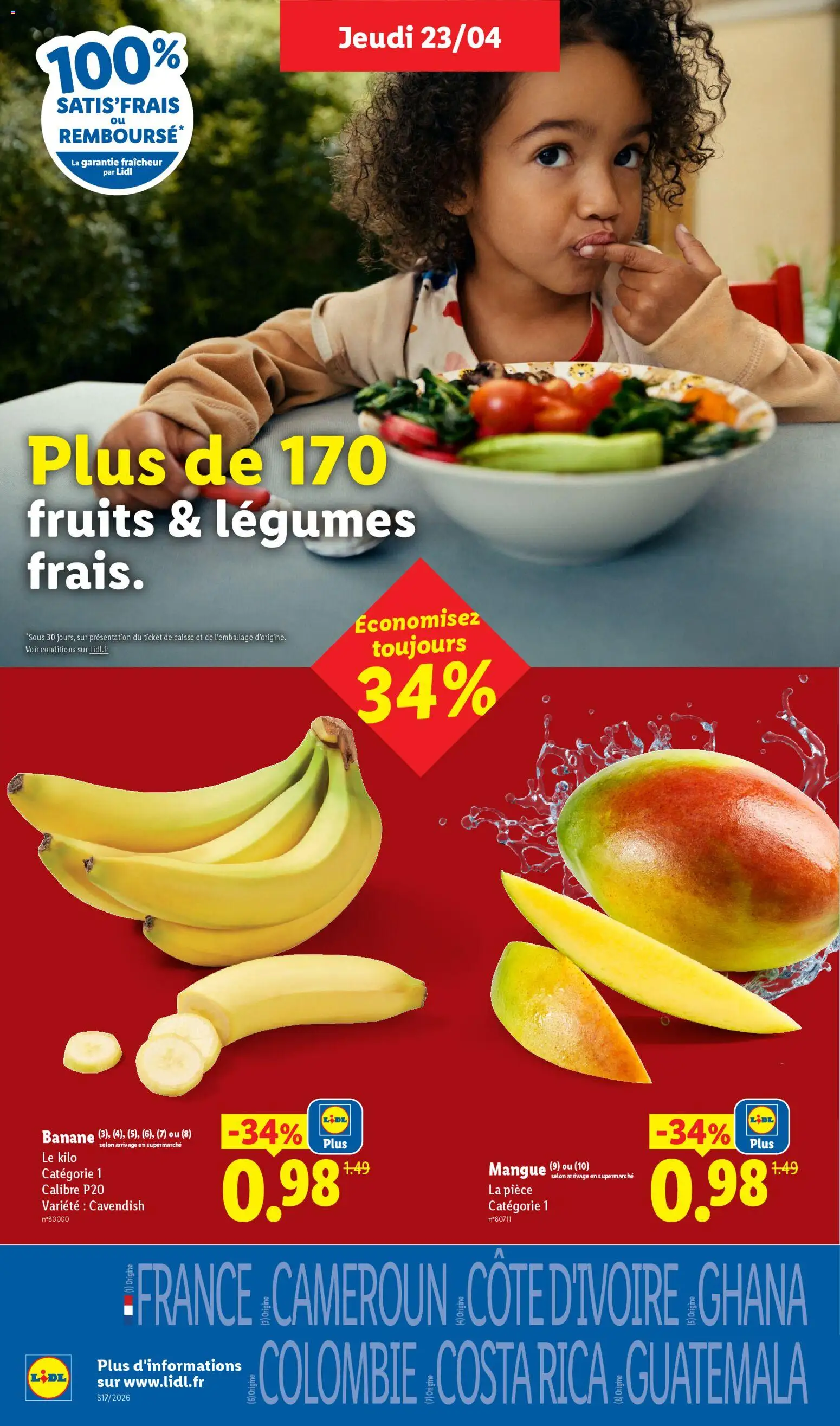 {H1} | Page: 2 | Produits: Mangue, Banane