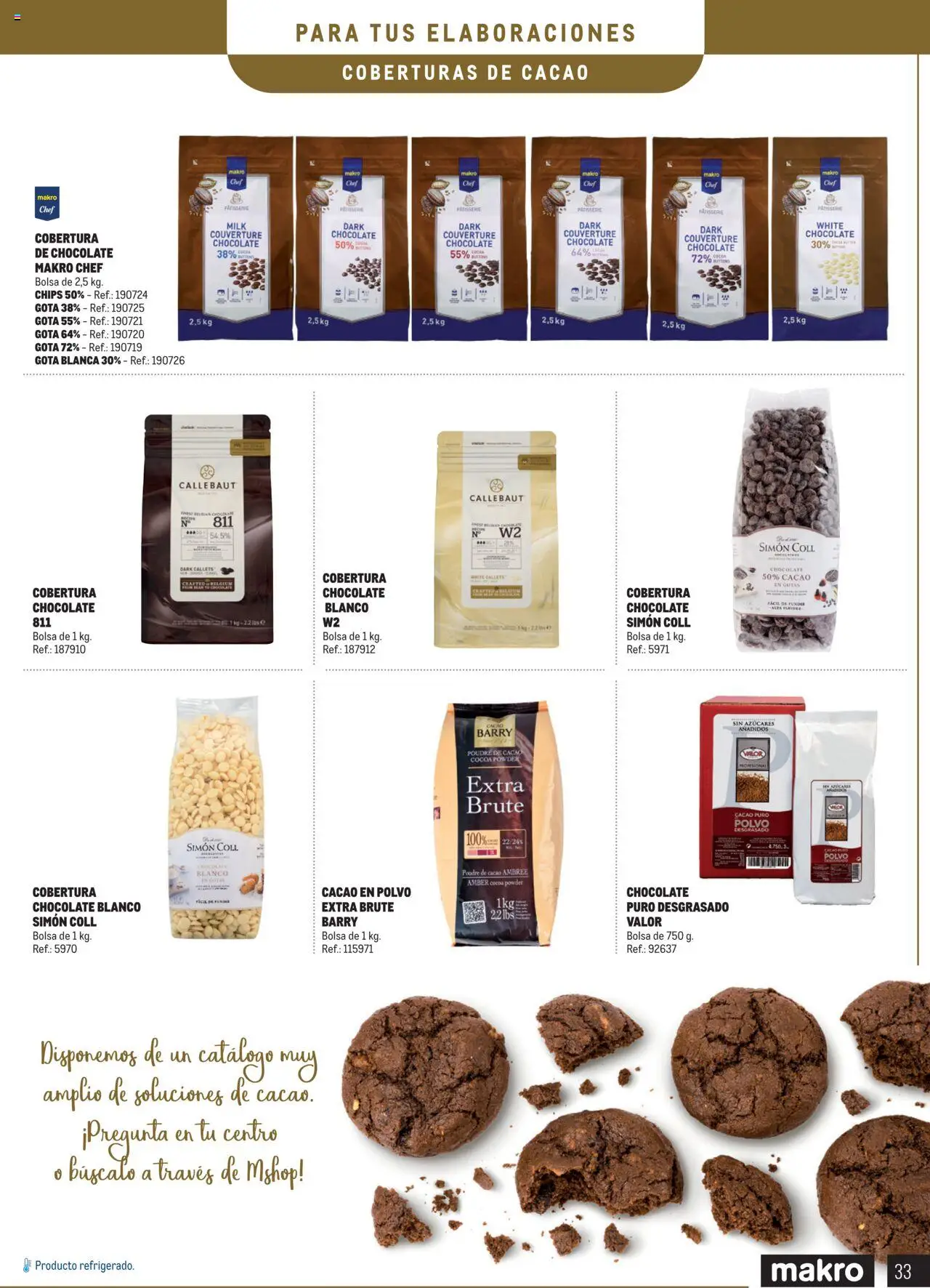Makro - Especial Postres │ válido desde el 04.03.2025 | Página: 33 | Productos: Polvo, Chocolate, Bolsa