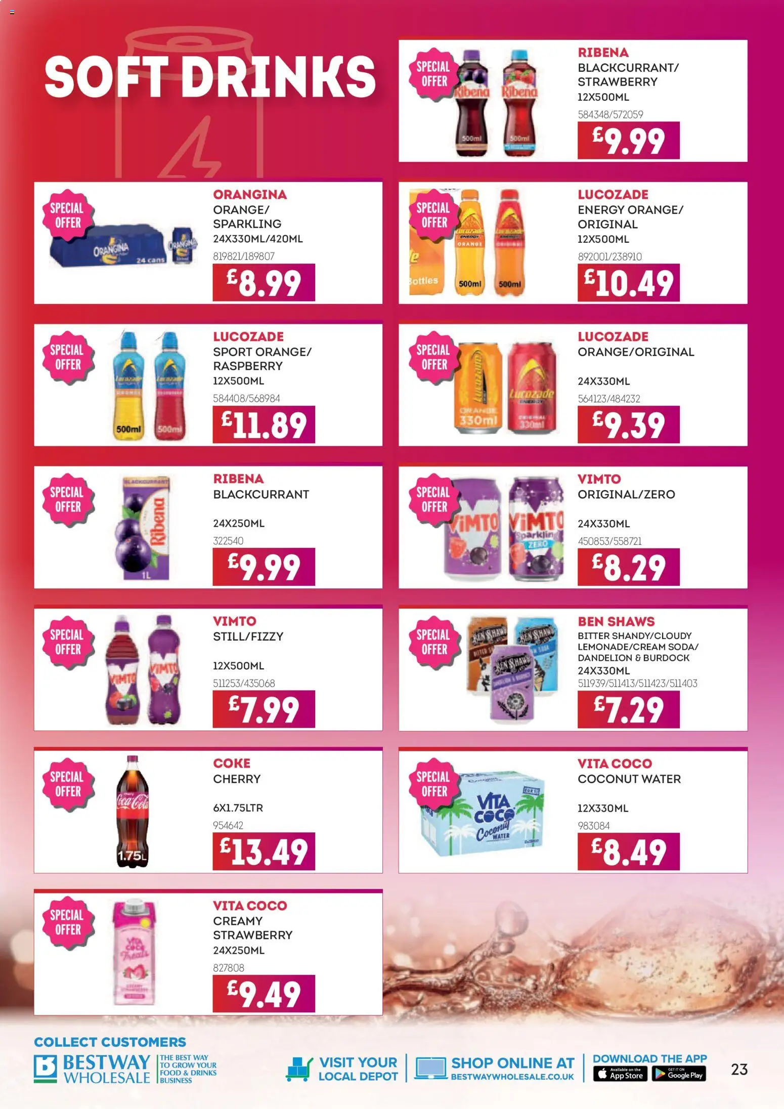 {H1} | Page: 23 | Products: Strawberry, Raspberry, Coconut