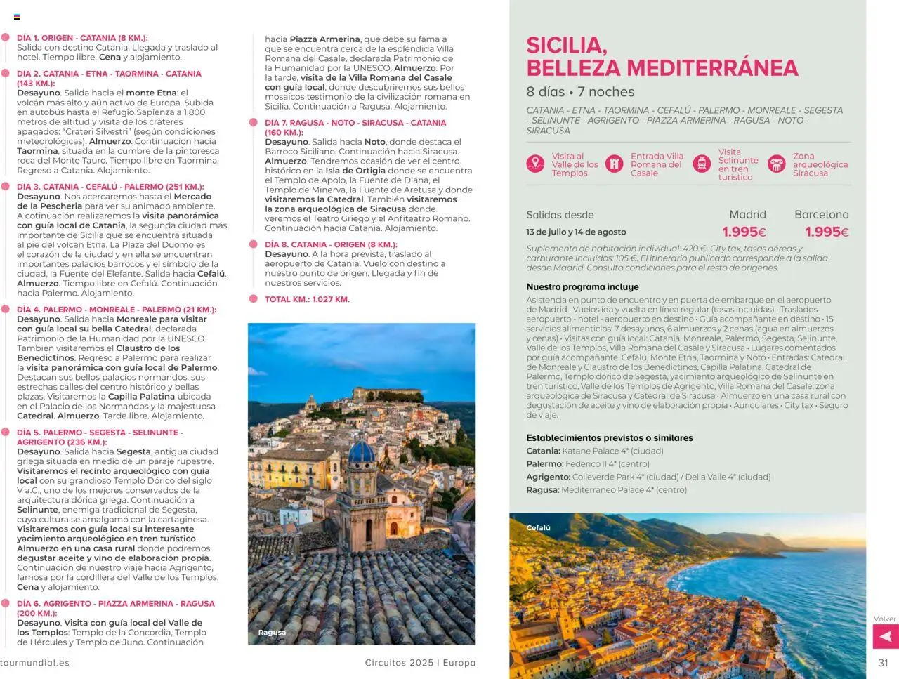 Viajes El Corte Inglés Circuitos exclusivos │ válido desde el 01.05.2025 | Página: 31 | Productos: Aceite, Vino, Auriculares