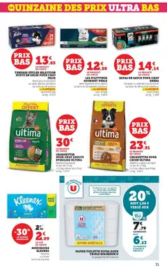 Super U - Prévisualisation de Super U catalogue valide à partir de 06.01.2026 | Page: 31 | Produits: Sac, Papier toilette, Croquettes pour chien, Saumon