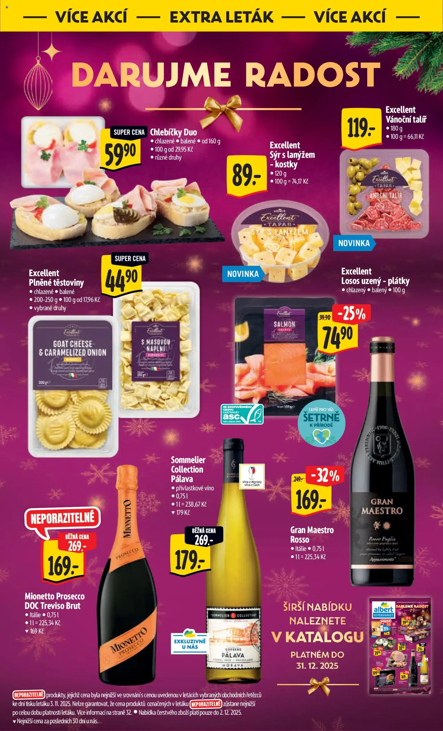 Albert leták - Hypermarket od 19.11.2025 | Strana: 44 | Produkty: Tapas, Víno, Těstoviny, Talíř