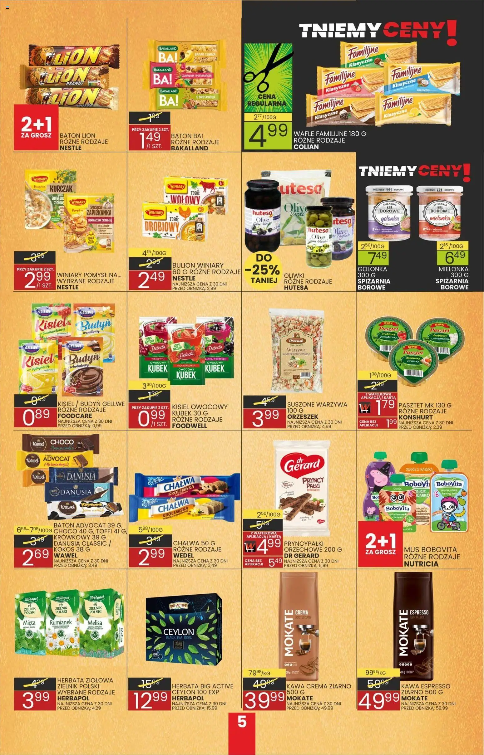 Wafelek Gazetka od 02.01.2026 | Strona: 5 | Produkty: Karta, Zapiekanka, Melisa, Warzywa