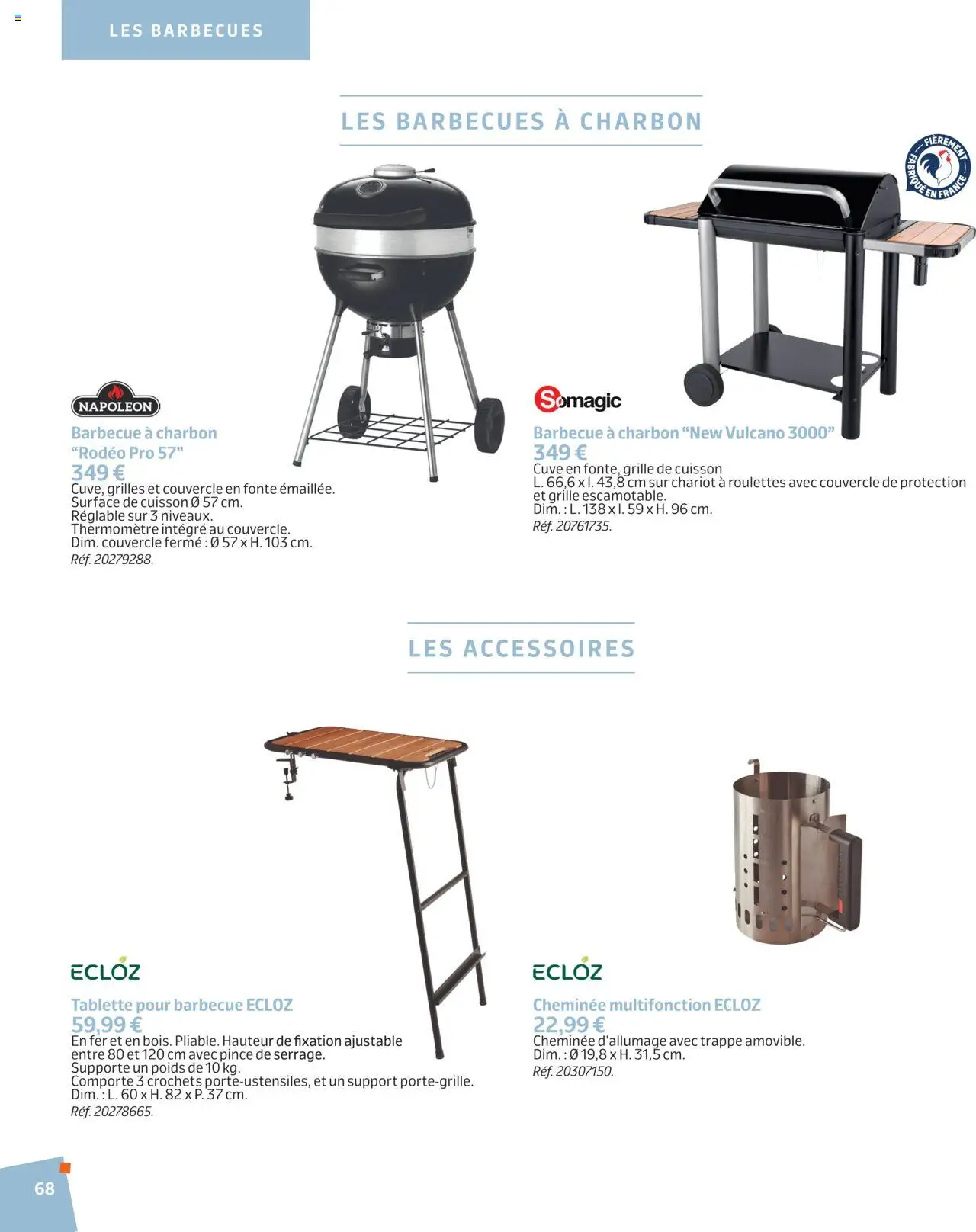  | Page: 68 | Produits: Barbecue, Poids, Thermomètre, Grille de cuisson