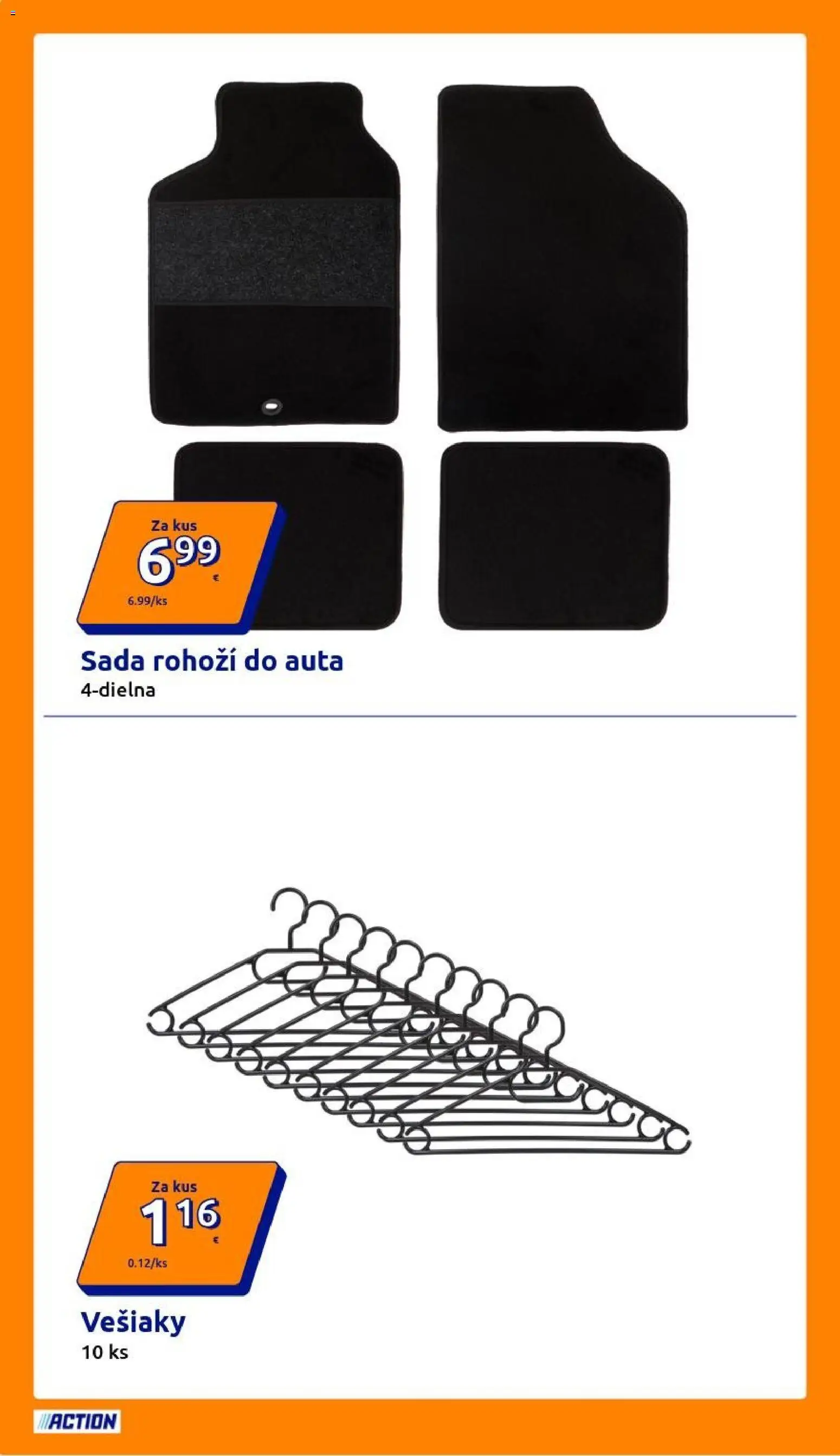Nové Action akcie – leták je platný od 25.02.2026 | Strana: 12 | Produkty: Vešiaky