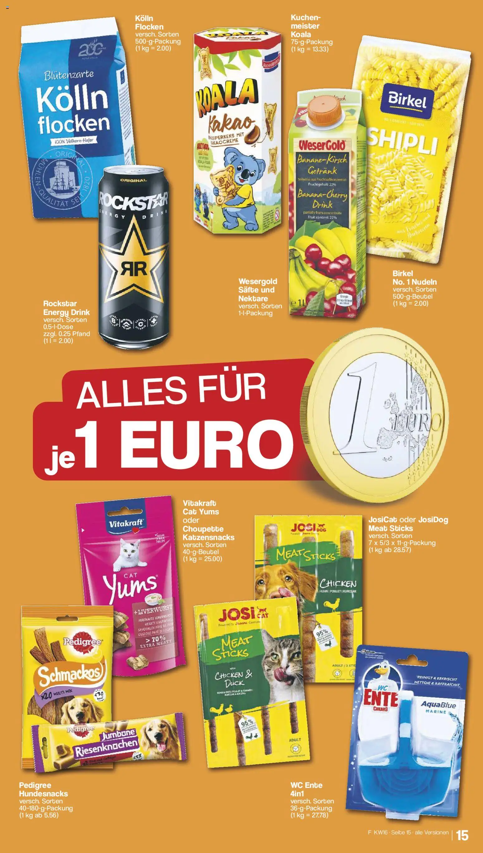 Famila Nordwest Prospekt 	 – gültig ab 13.04.2026 | Seite: 17 | Produkte: Energy, Pedigree, Nudeln, Ente