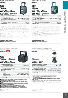 Makita catalog - Mașini Profesionale  – valabil de la 08.01.2025 | Pagină: 155 | Produse: Cablu, Mâner, Lampă, Apă