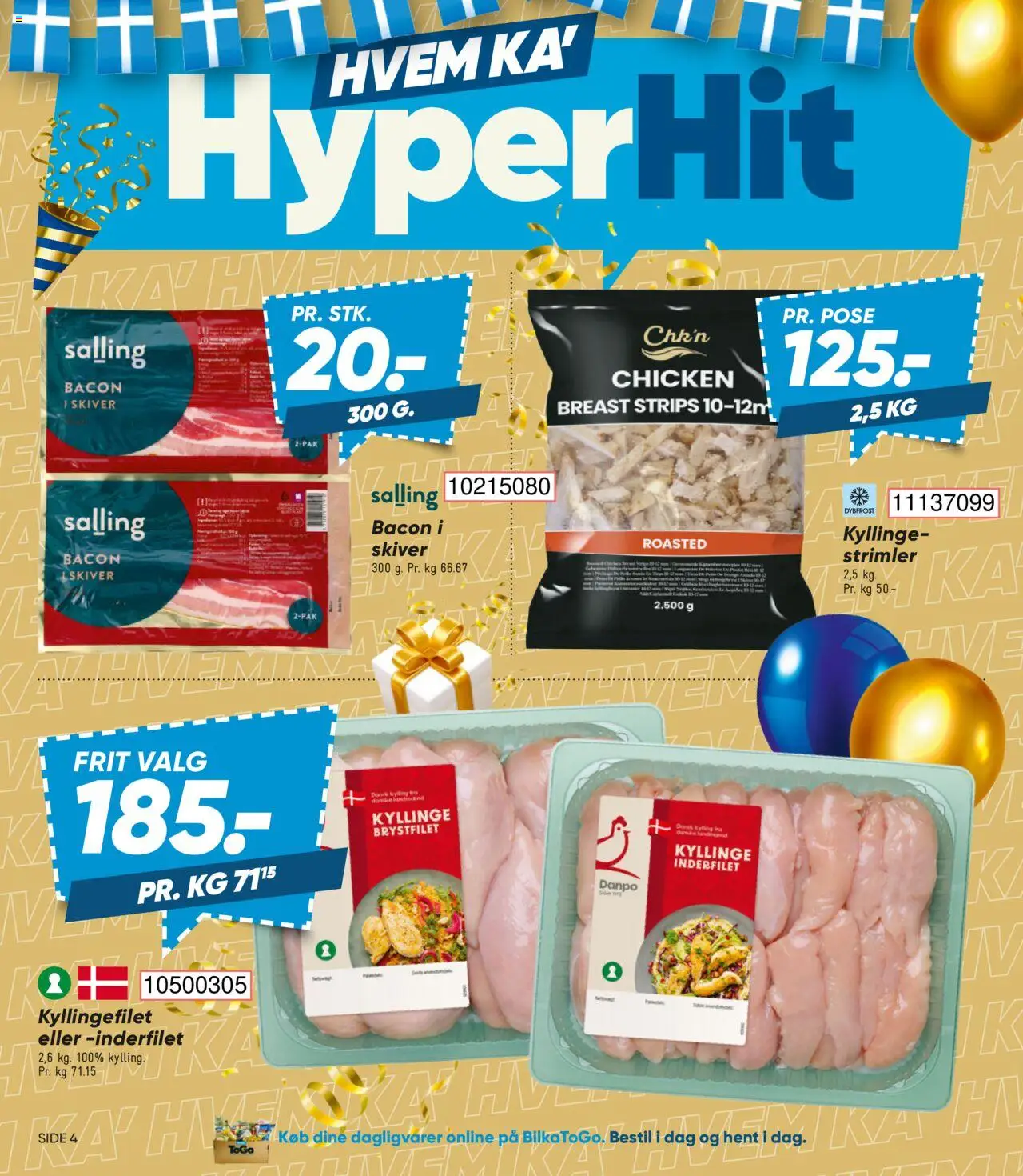 Bilka tilbudsavis – gyldig fra 03.10.2025 | Side: 4 | Produkter: Bacon