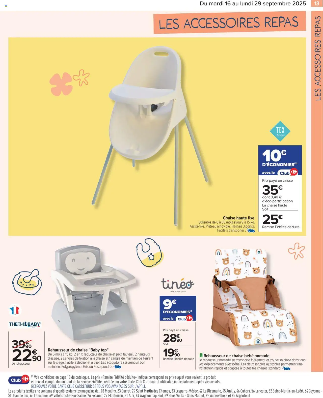  | Page: 15 | Produits: Plateau, Rehausseur, Chaise