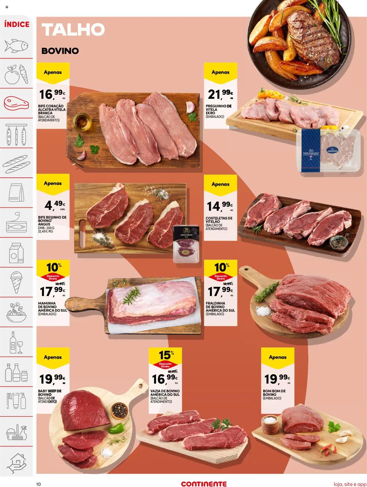 Continente folheto │ válido de 21.10.2025 | Página: 10 | Produtos: Vitela
