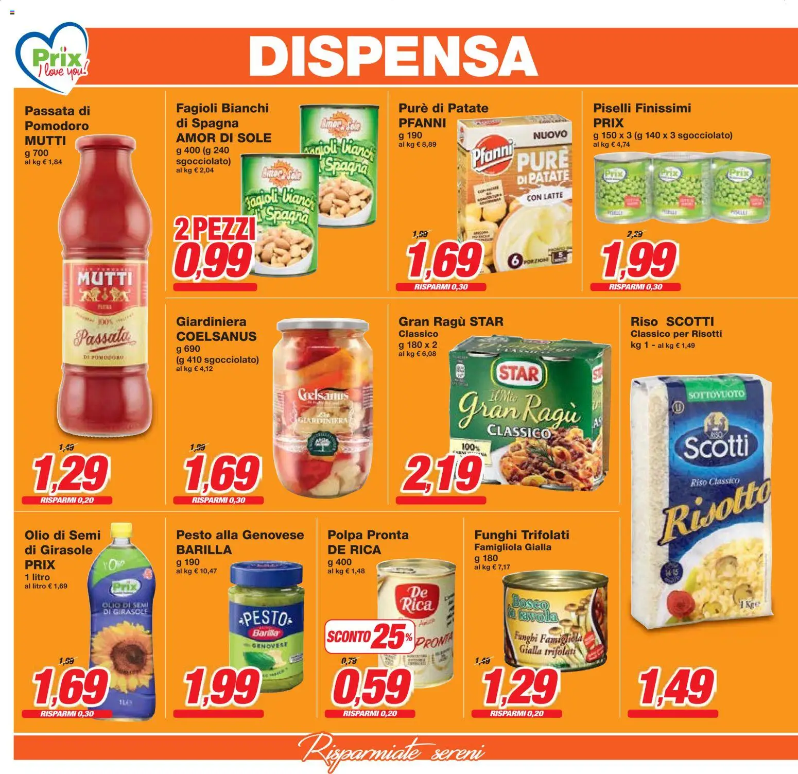 Volantino Prix del 27.03.2026 | Pagina: 8 | Prodotti: Riso, Fagioli, Patate, Funghi