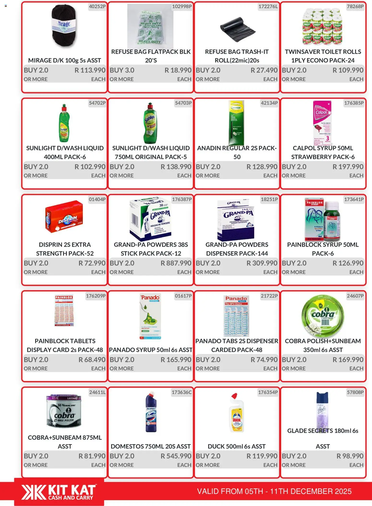 New KIT KAT Cash & Carry catalogue – valid from 05.12.2025 | Page: 14 | Products: Bag, Toilet, Syrup