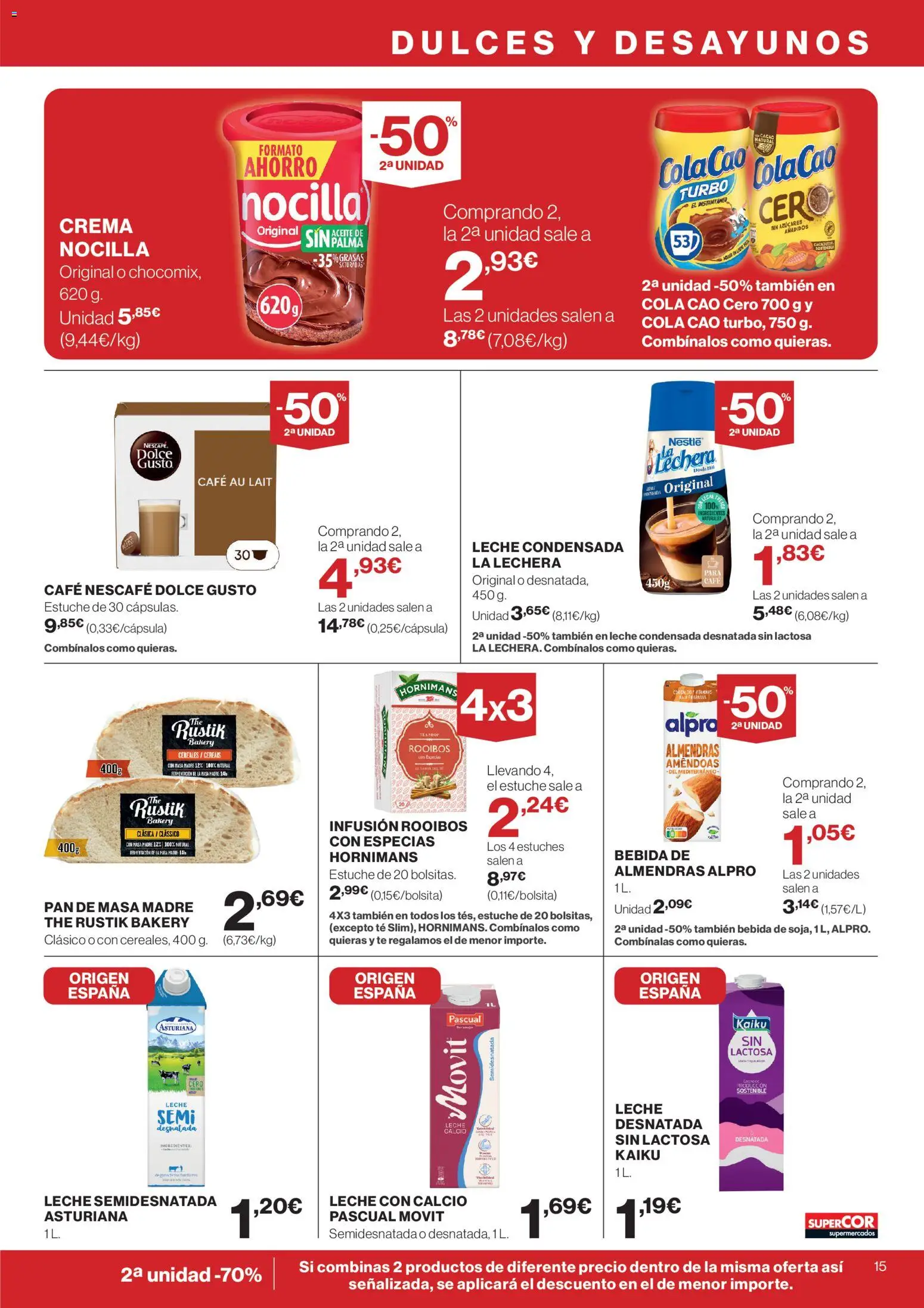 Supercor Canarias │ válido desde el 26.02.2026 | Página: 15 | Productos: Κρεμάστρα, Pan, Café, Crema