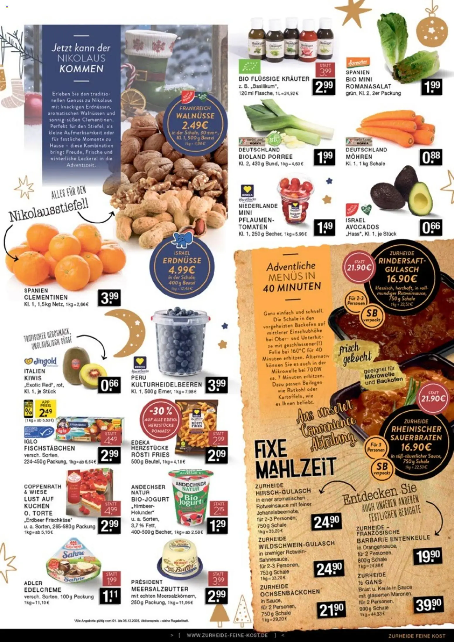 Edeka Zurheide Prospekt 	 – gültig ab 01.12.2025 | Seite: 5 | Produkte: Erdnüsse, Rotwein, Backofen, Kuchen