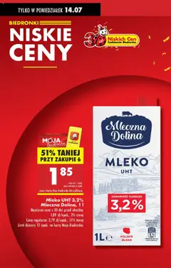 Biedronka gazetka od 14.07.2025 | Strona: 2 | Produkty: Szklanka, Karta, Mleko
