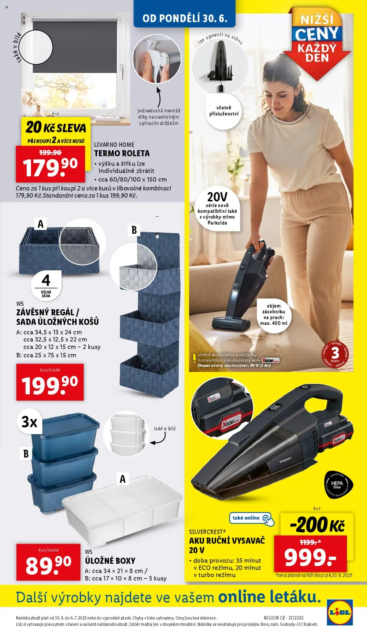 Lidl leták od 30.06.2025 | Strana: 45 | Produkty: Parkside, Vysavač, Regál, Úložné boxy