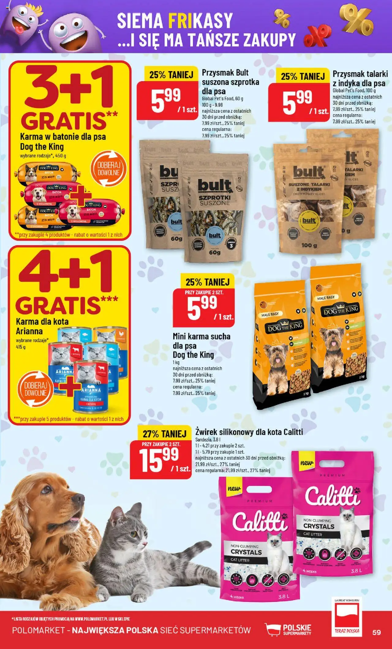 POLOmarket Gazetka od 04.06.2025 | Strona: 59 | Produkty: Baton, Karma dla kota, Wołowina