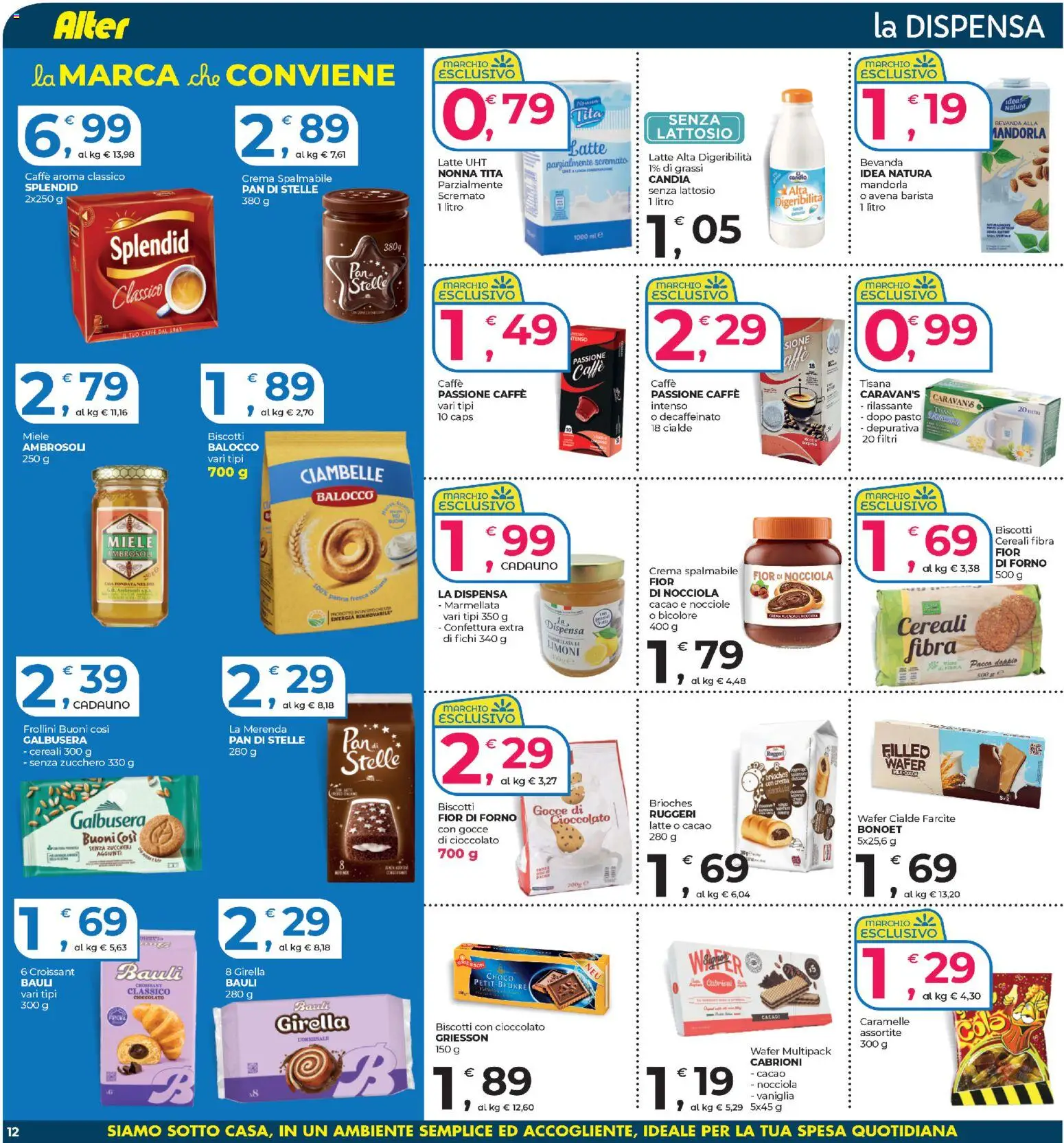 Volantino Alter Discount del 17.12.2025 | Pagina: 12 | Prodotti: Crema, Cereali, Zucchero, Cacao