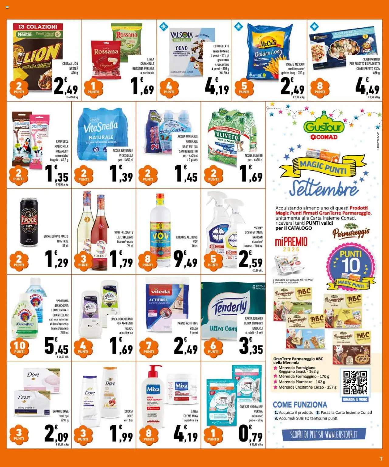 Volantino Conad del 17.09.2025 | Pagina: 7 | Prodotti: Carta igienica, Sapone, Vino, Plumcake