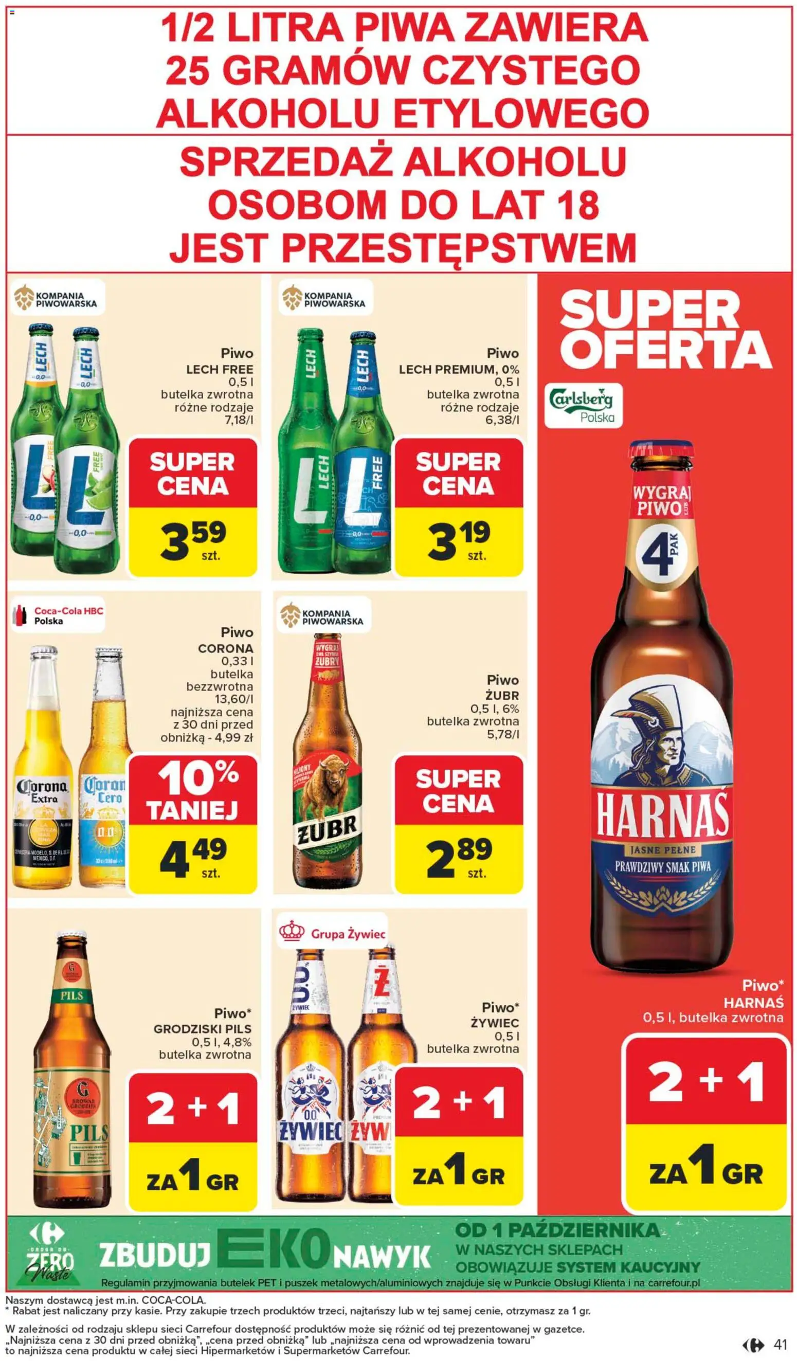 Carrefour Gazetka od 10.11.2025 | Strona: 43 | Produkty: Harnaś, Piwo