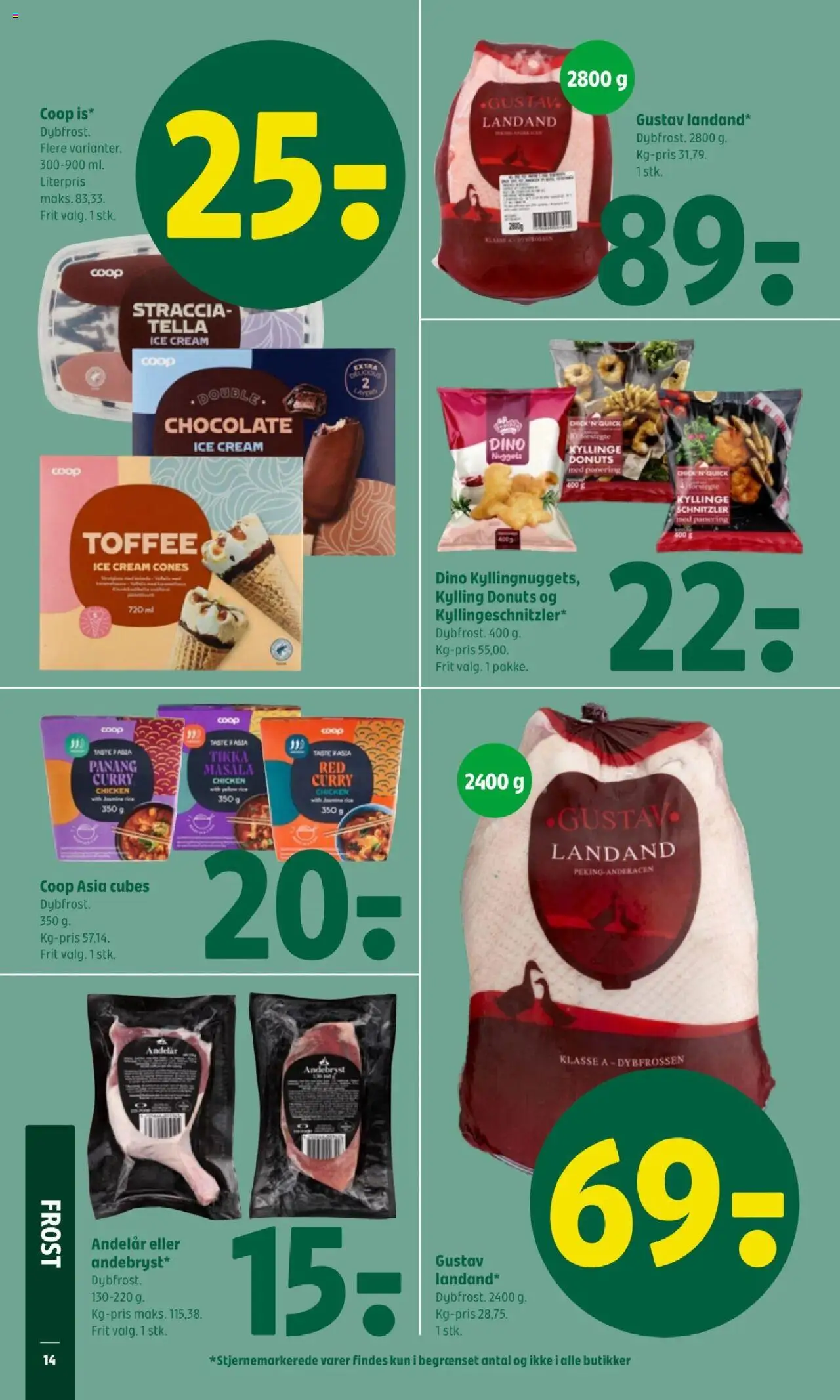 Coop 365 tilbudsavis – gyldig fra 09.10.2025 | Side: 16 | Produkter: Nuggets, Donuts, Schnitzler