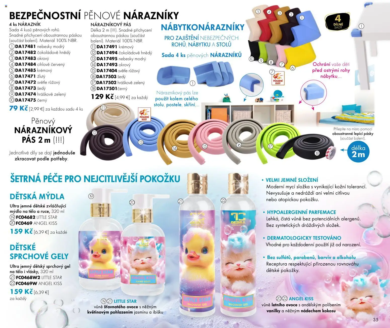 Nové Dedra akcie – leták je platný od 01.01.2026 | Strana: 35 | Produkty: Pás, Mydlo, Sprchový gél