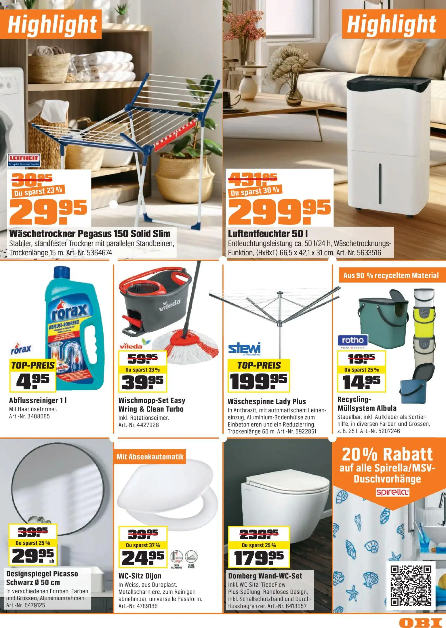OBI - ALLES MACHBAR. BIBERSTARKE ANGEBOTE. – gültig ab 14.04.2026 | Seite: 15 | Produkte: Trockner