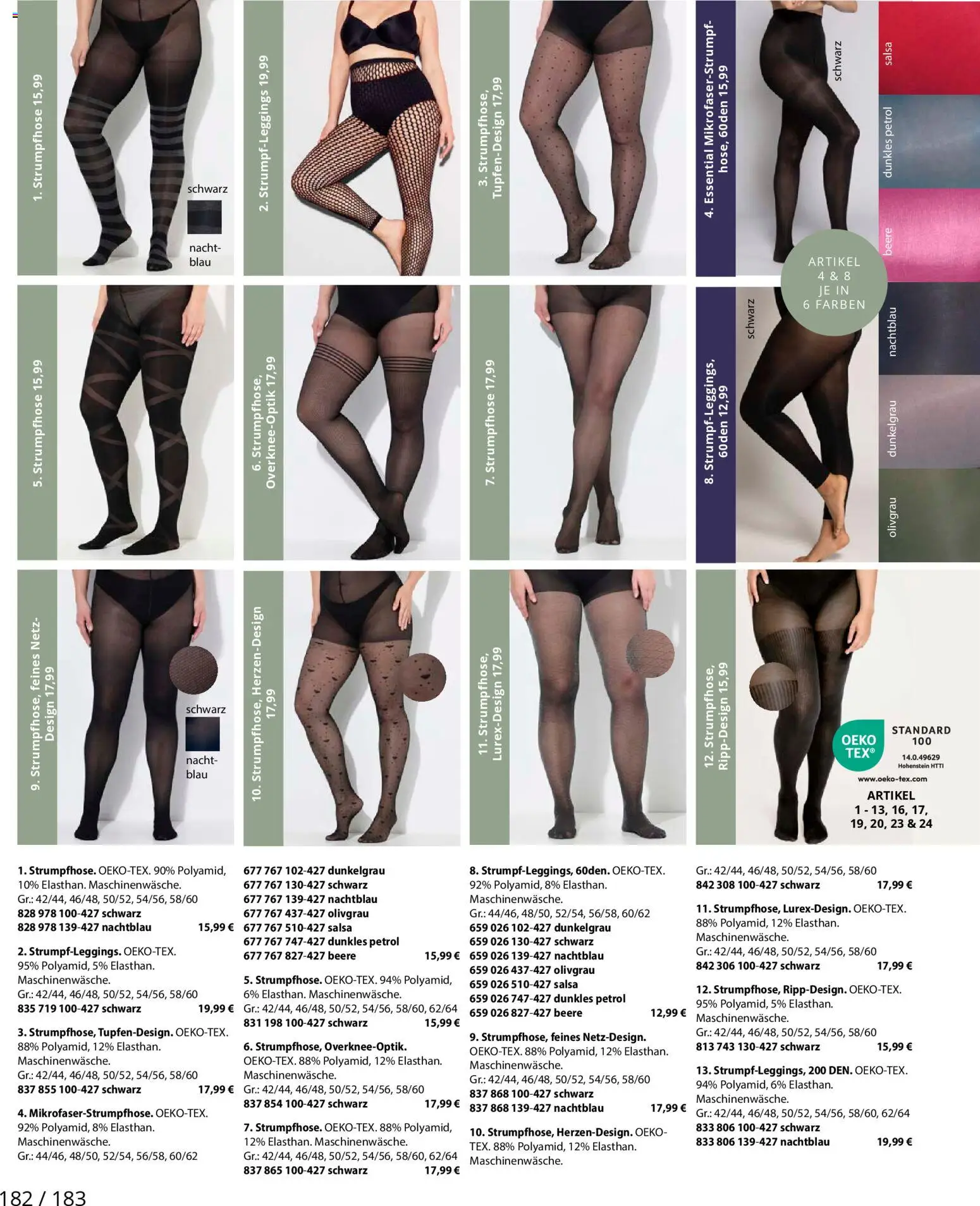 Ulla Popken Prospekt 	 – gültig ab 01.11.2025 | Seite: 182 | Produkte: Strumpfhose