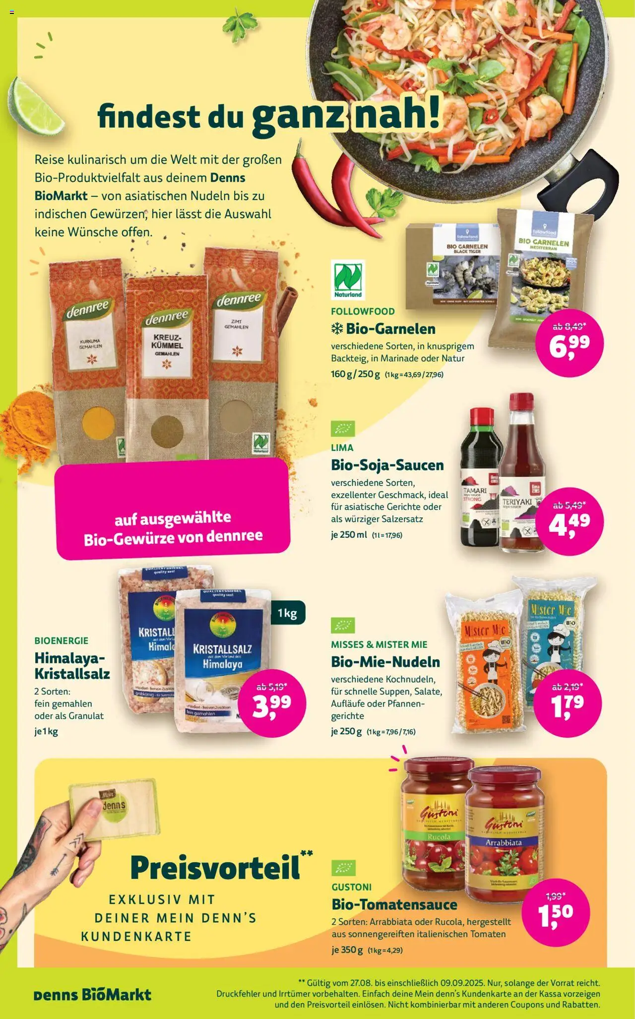 Denns BioMarkt Angebote gültig ab 27.08.2025 | Seite: 8 | Produkte: Tomaten, Nudeln